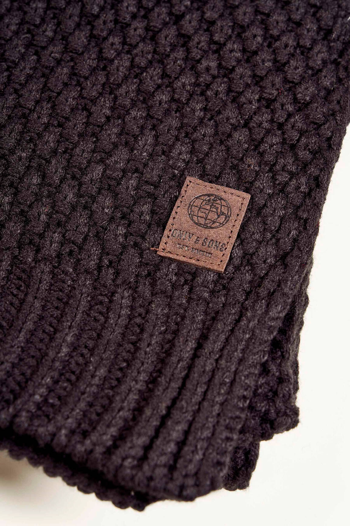 Šalikas juodas ONLY&SONS vyras