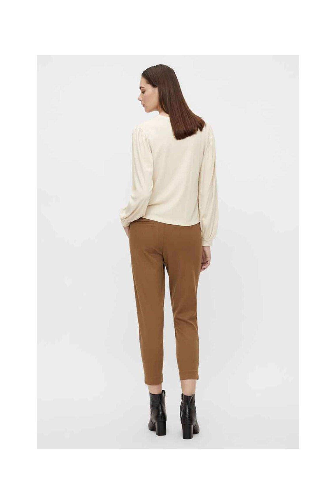 Chino kelnė rudas OBJECT moteris