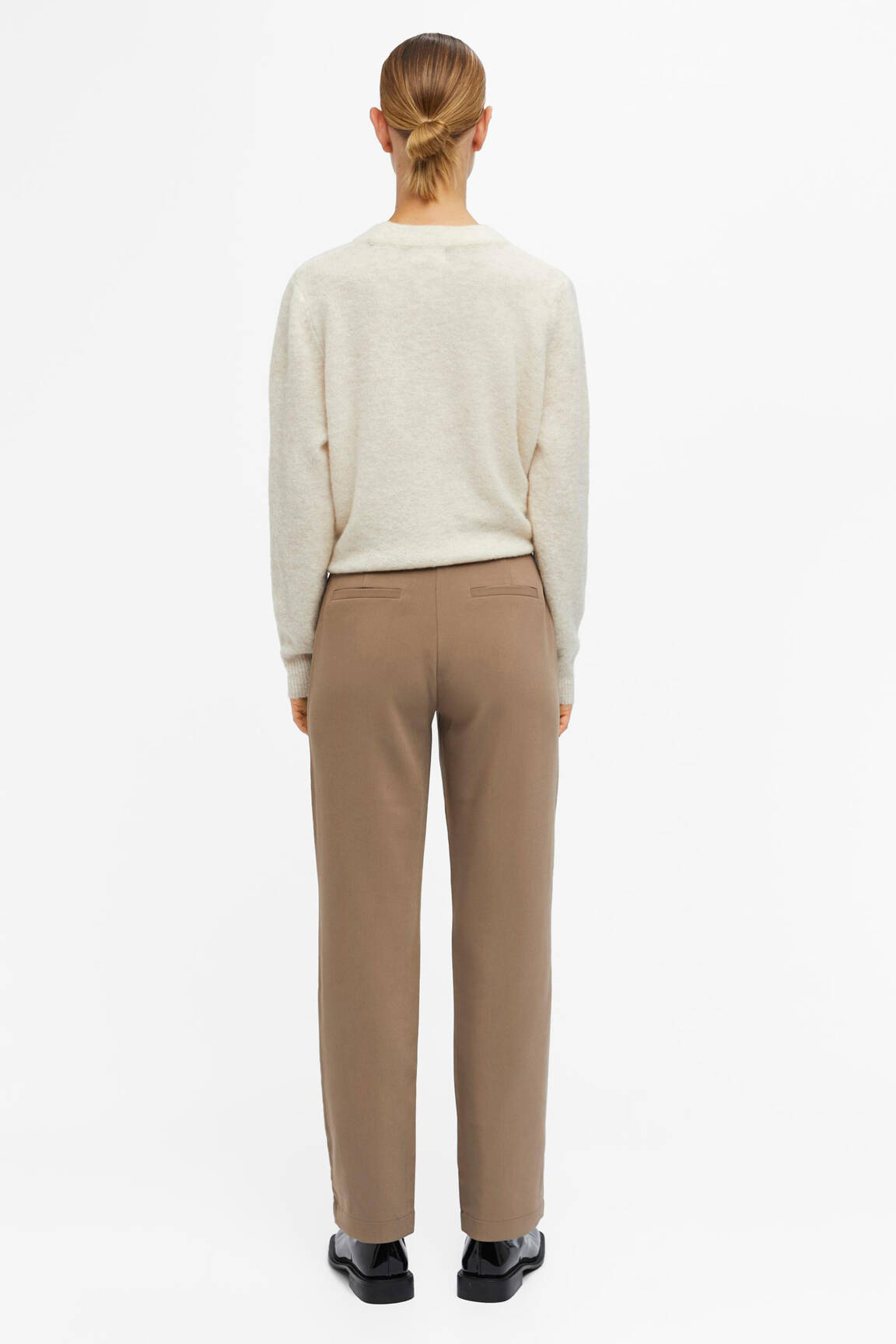 Chino kelnė rudas OBJECT moteris