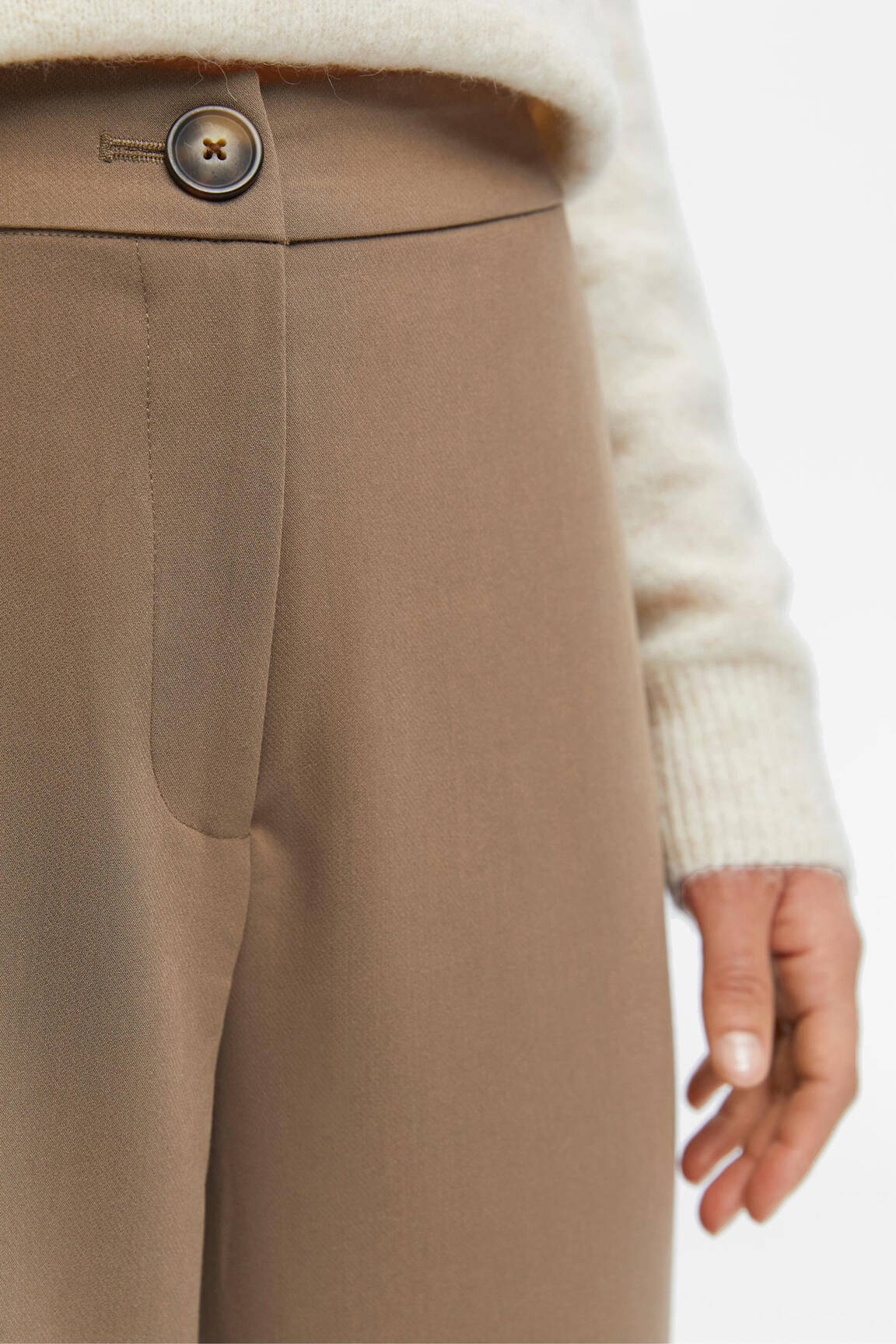 Chino kelnė rudas OBJECT moteris
