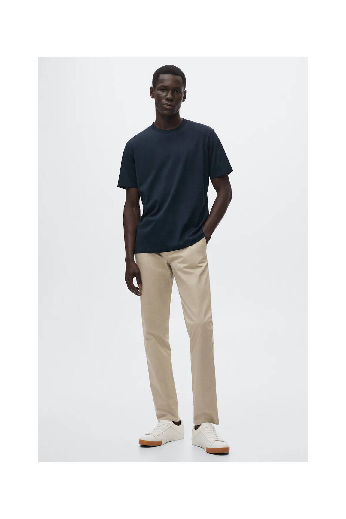 Chino kelnė rudas MANGO vyras