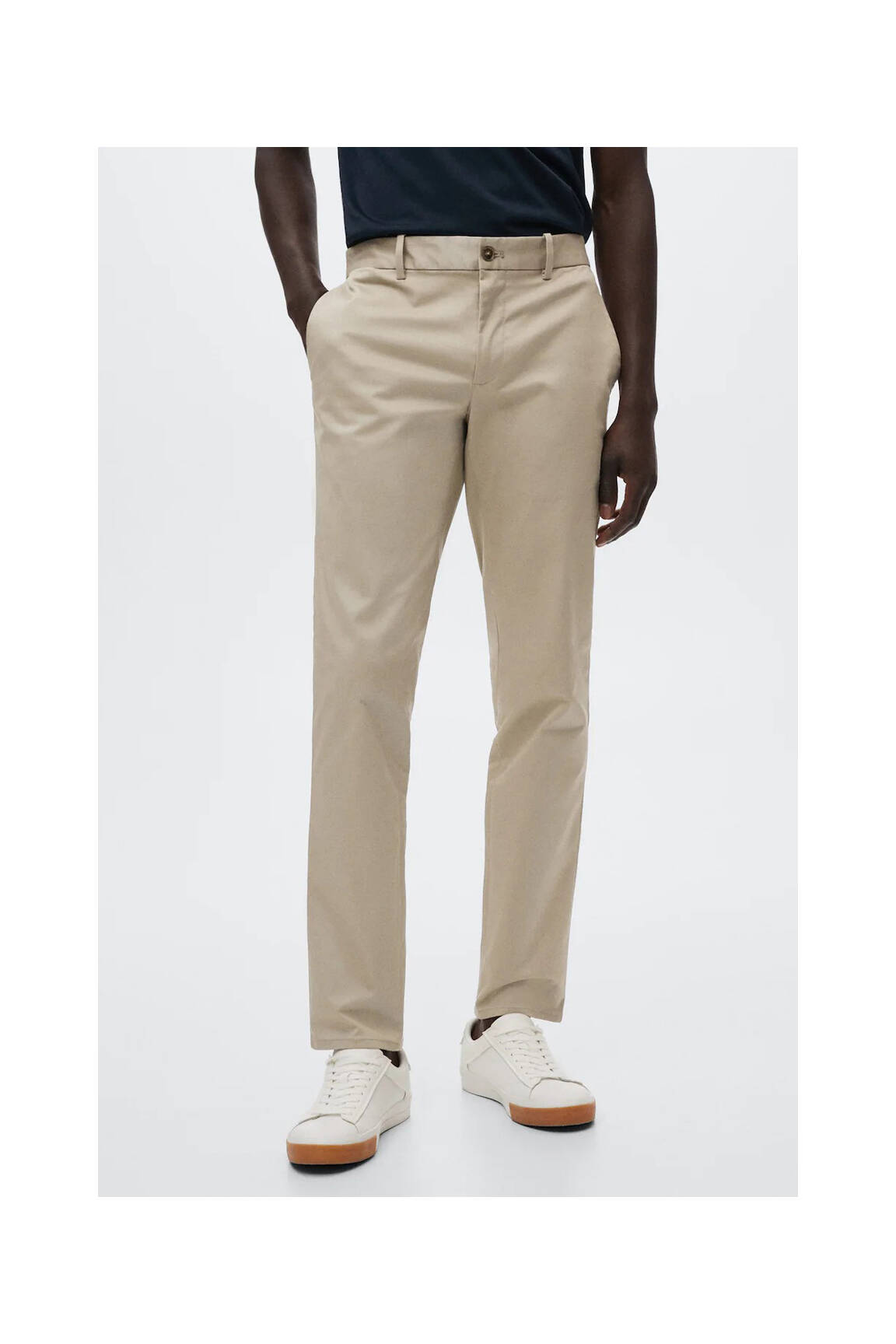 Chino kelnė rudas MANGO vyras