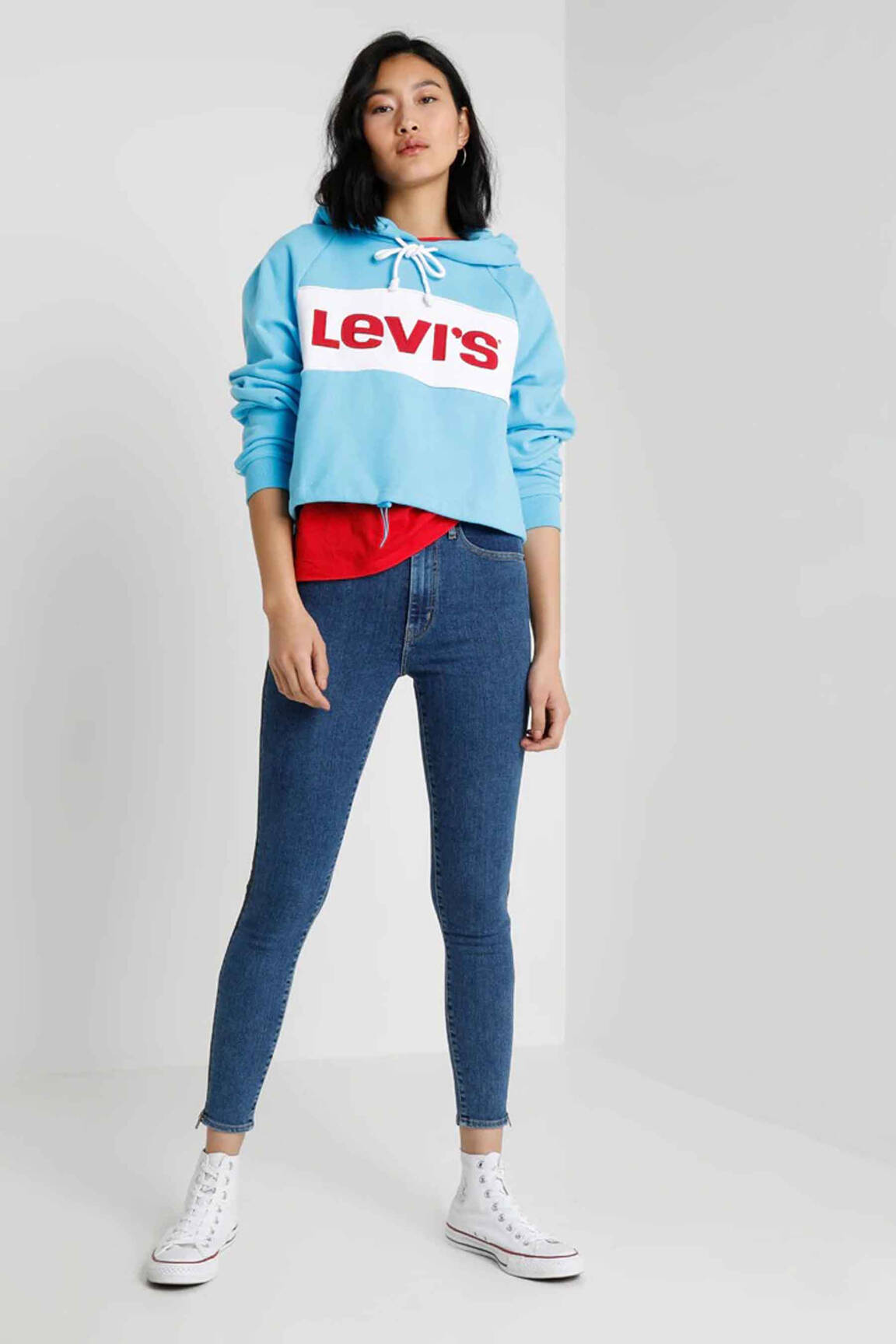 Kapišonas baltas LEVI'S moteris