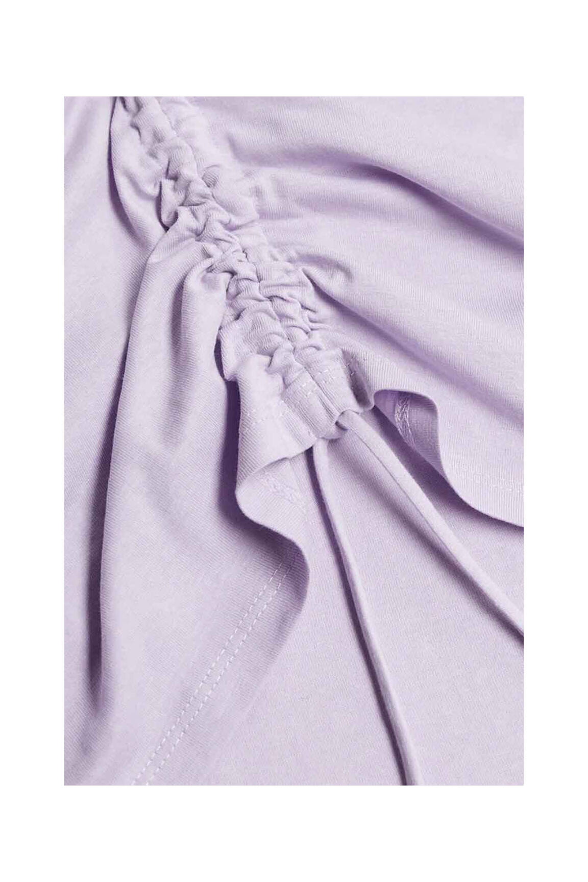 T-marškinys violetinis MANGO moteris