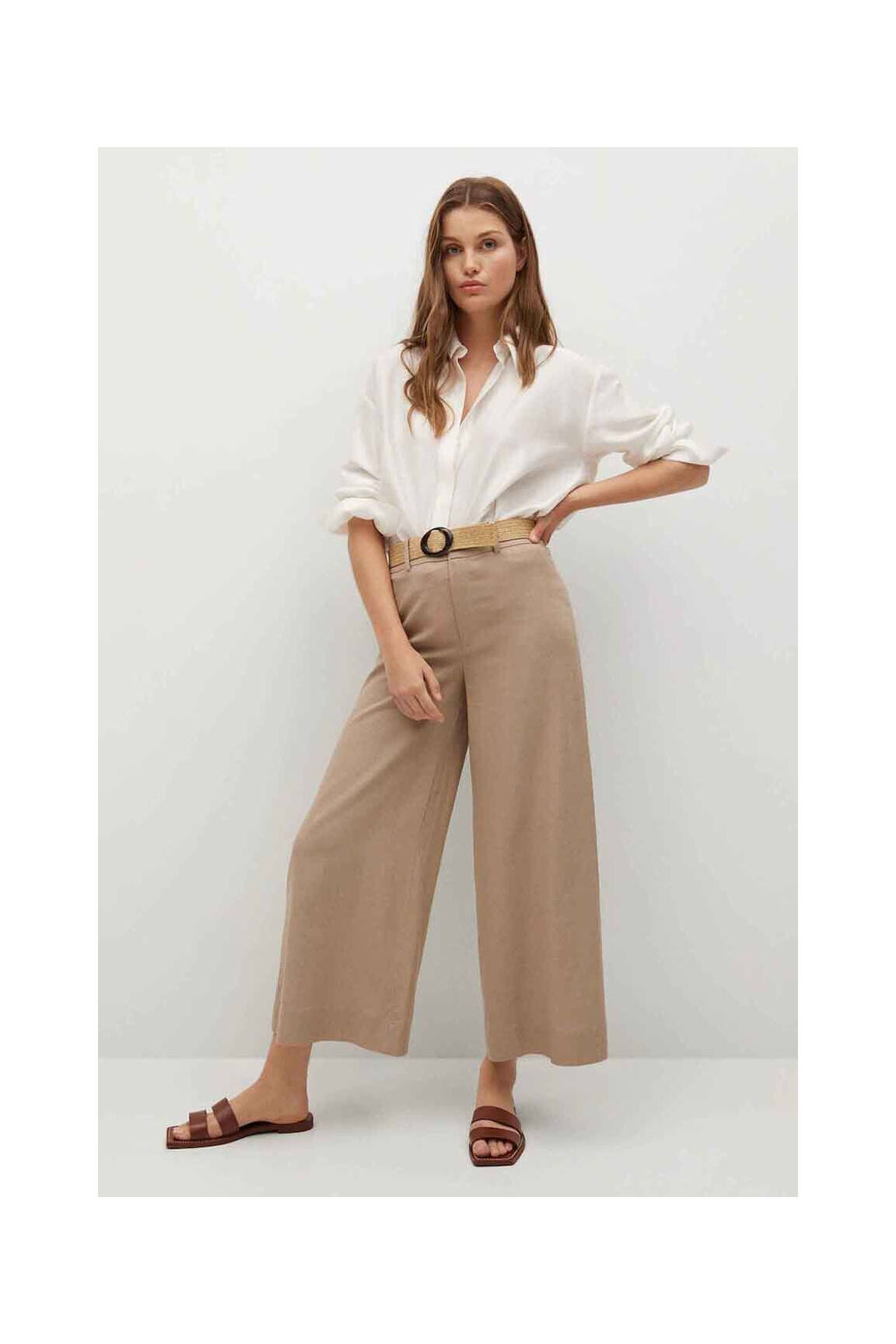 7/8 kelnės pilka MANGO moteris