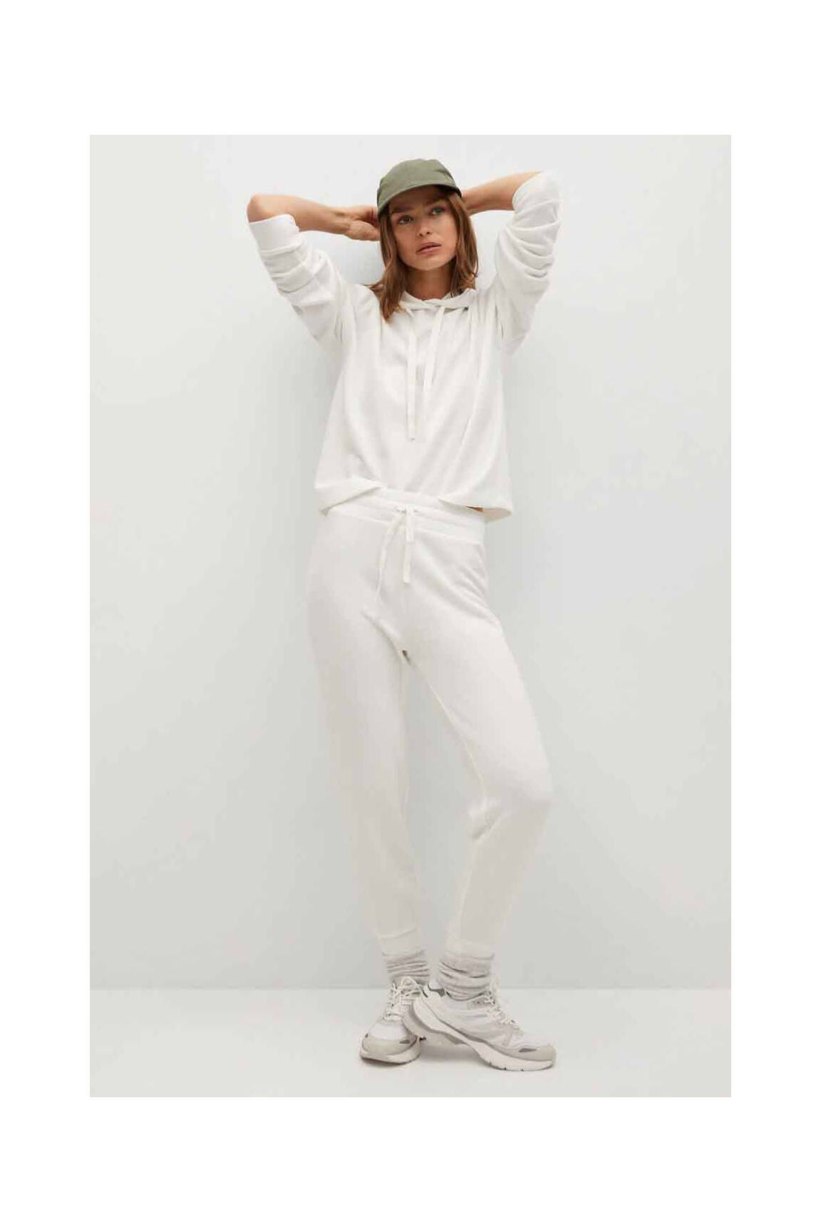 Jegging baltas MANGO moteris