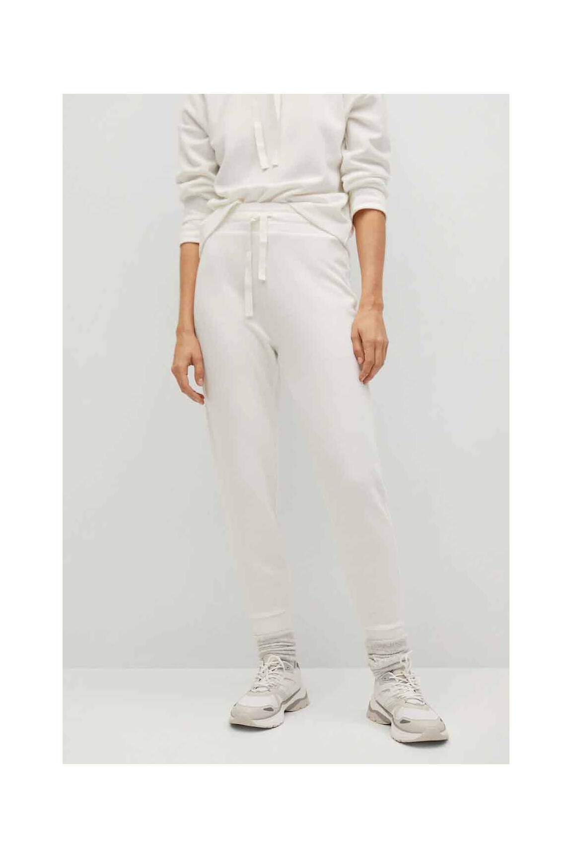 Jegging baltas MANGO moteris