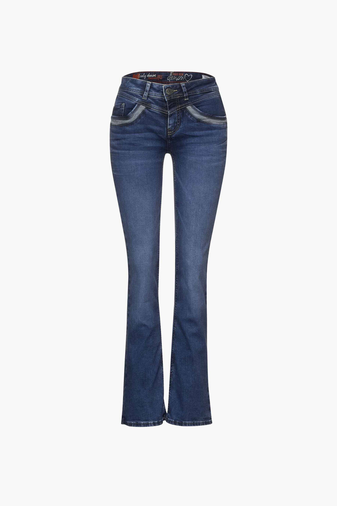 Bootcut džinsai mėlyna STREET ONE moteris
