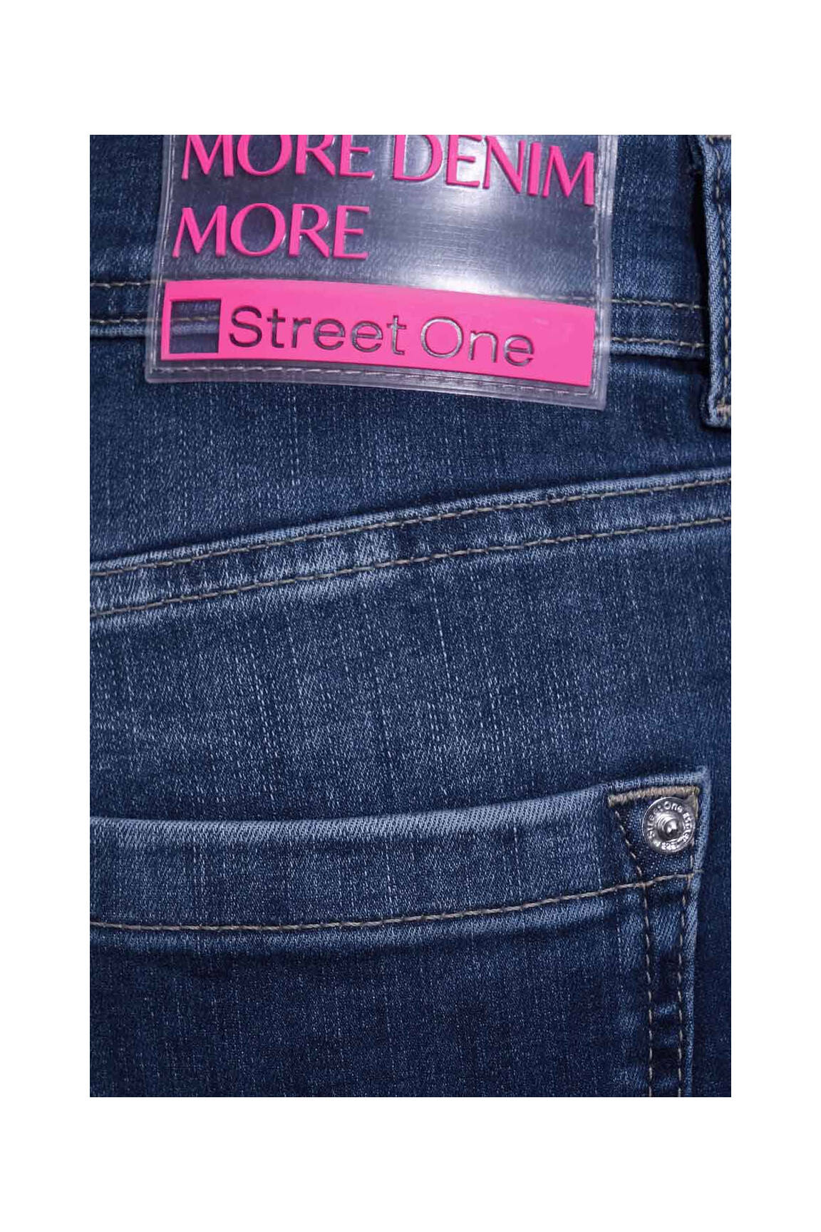 Tiesios kirpimo džinsai mėlyna STREET ONE moteris