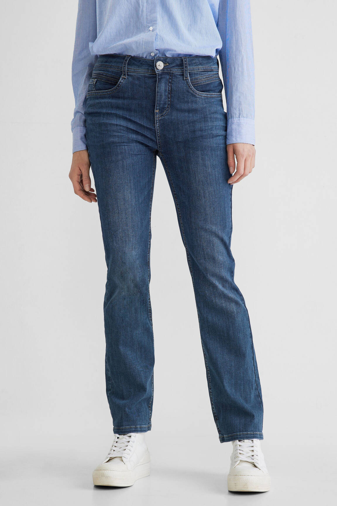 Bootcut džinsai mėlyna STREET ONE moteris