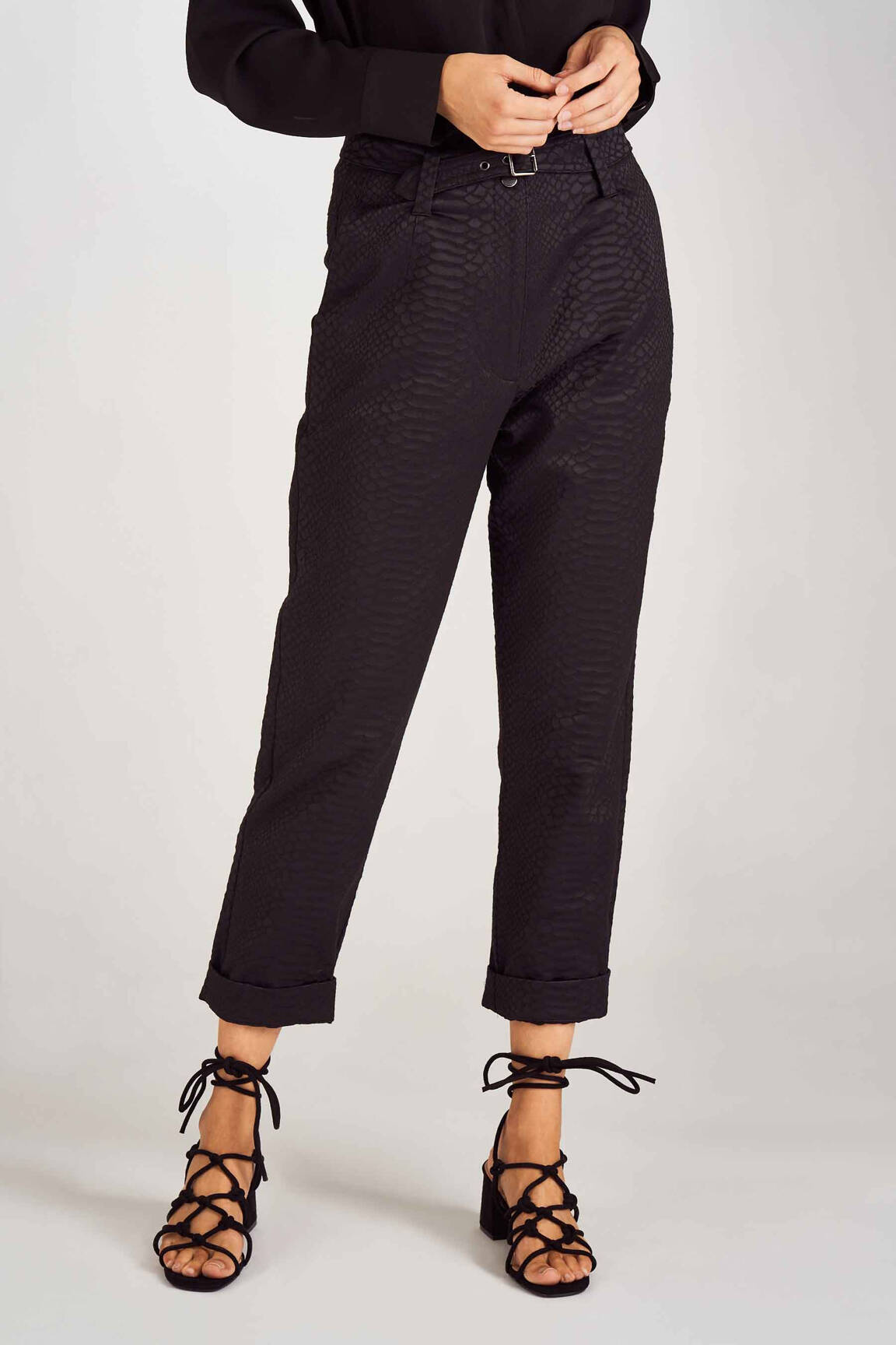 Lieknos kelnės juodas ASTRID BLACK LABEL moteris