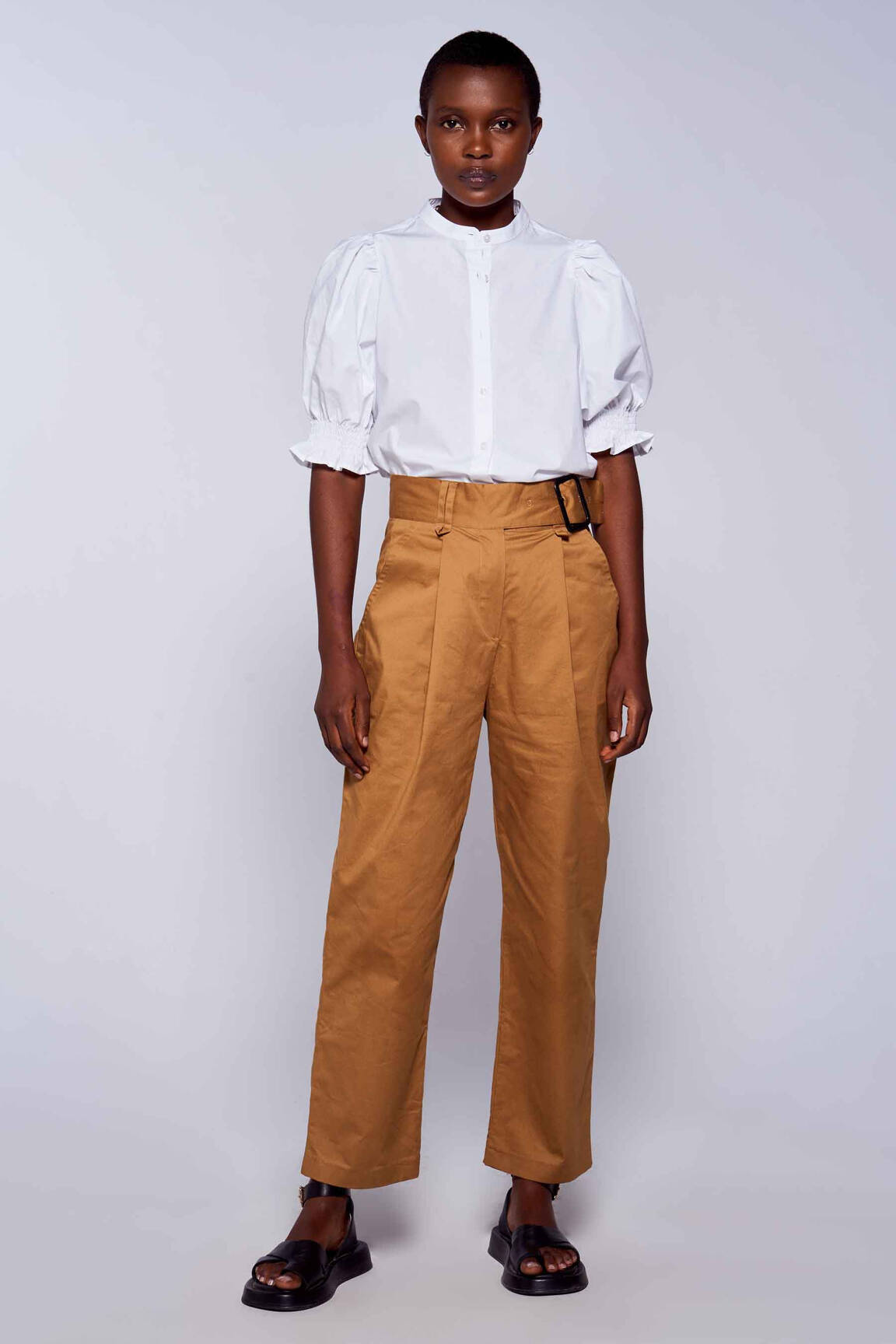 Chino kelnė rudas ASTRID BLACK LABEL moteris