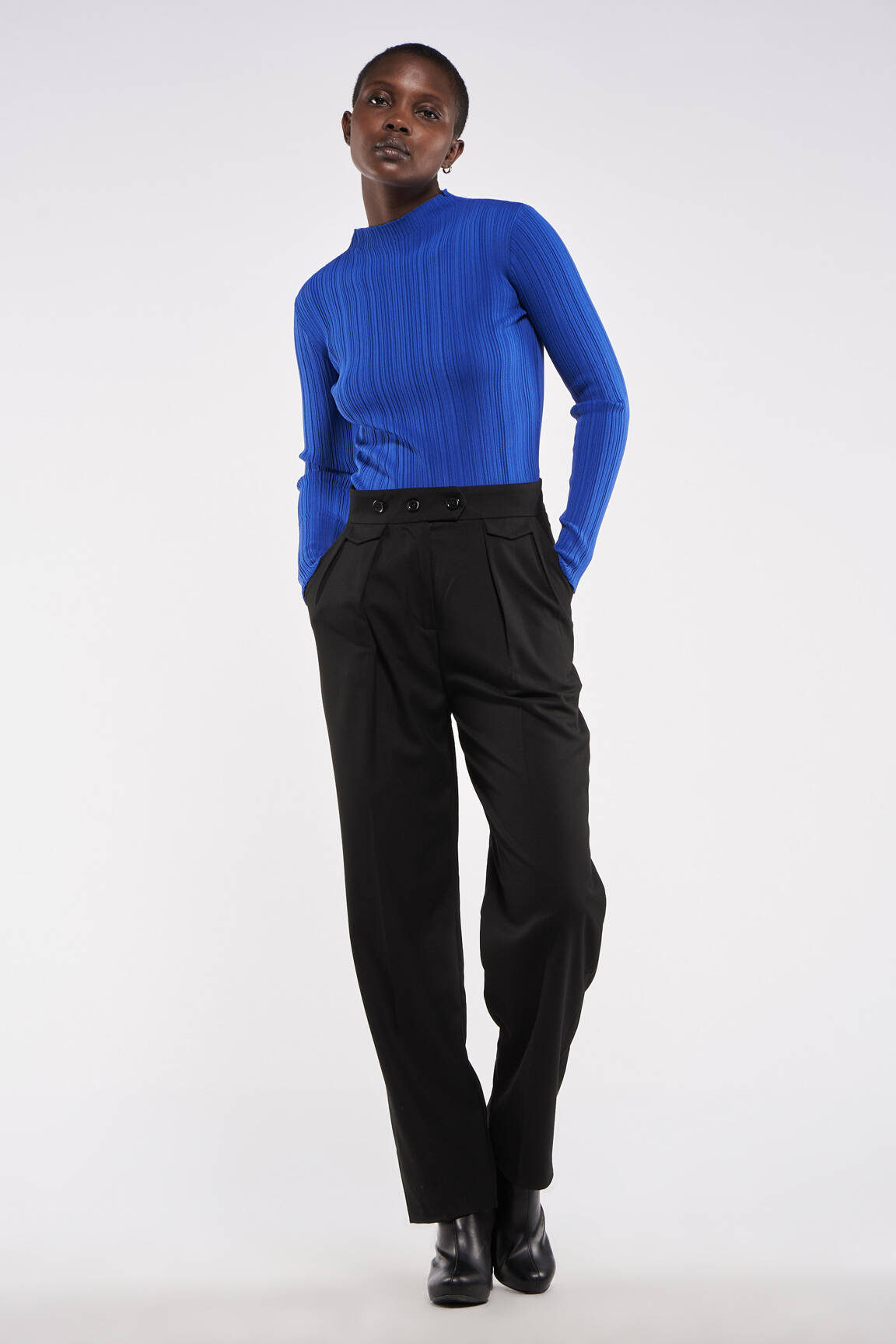 Chino kelnė juodas ASTRID BLACK LABEL moteris