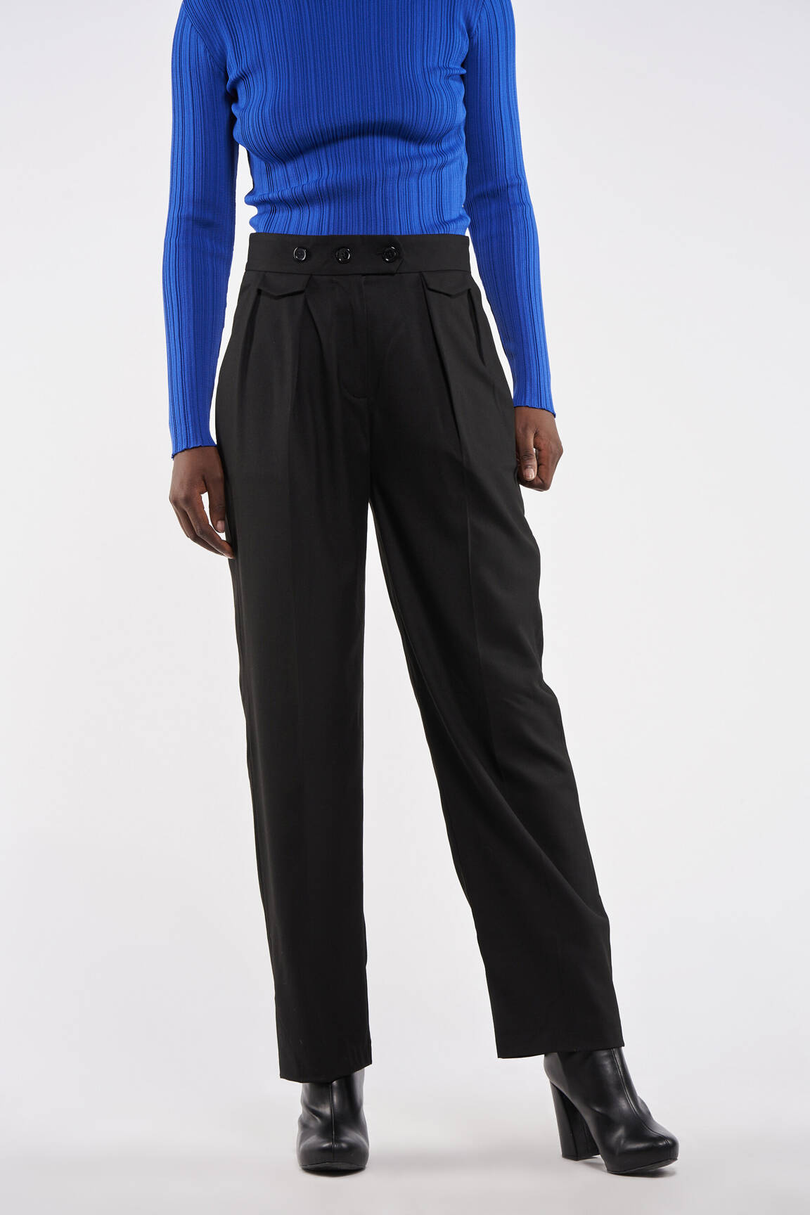 Chino kelnė juodas ASTRID BLACK LABEL moteris