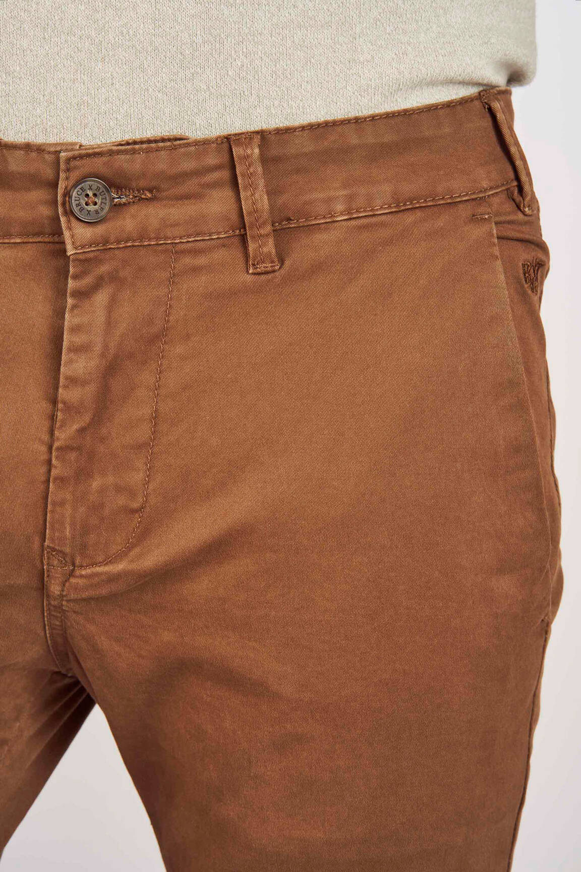 Chino kelnė rudas BRUCE & BUTLER  vyras