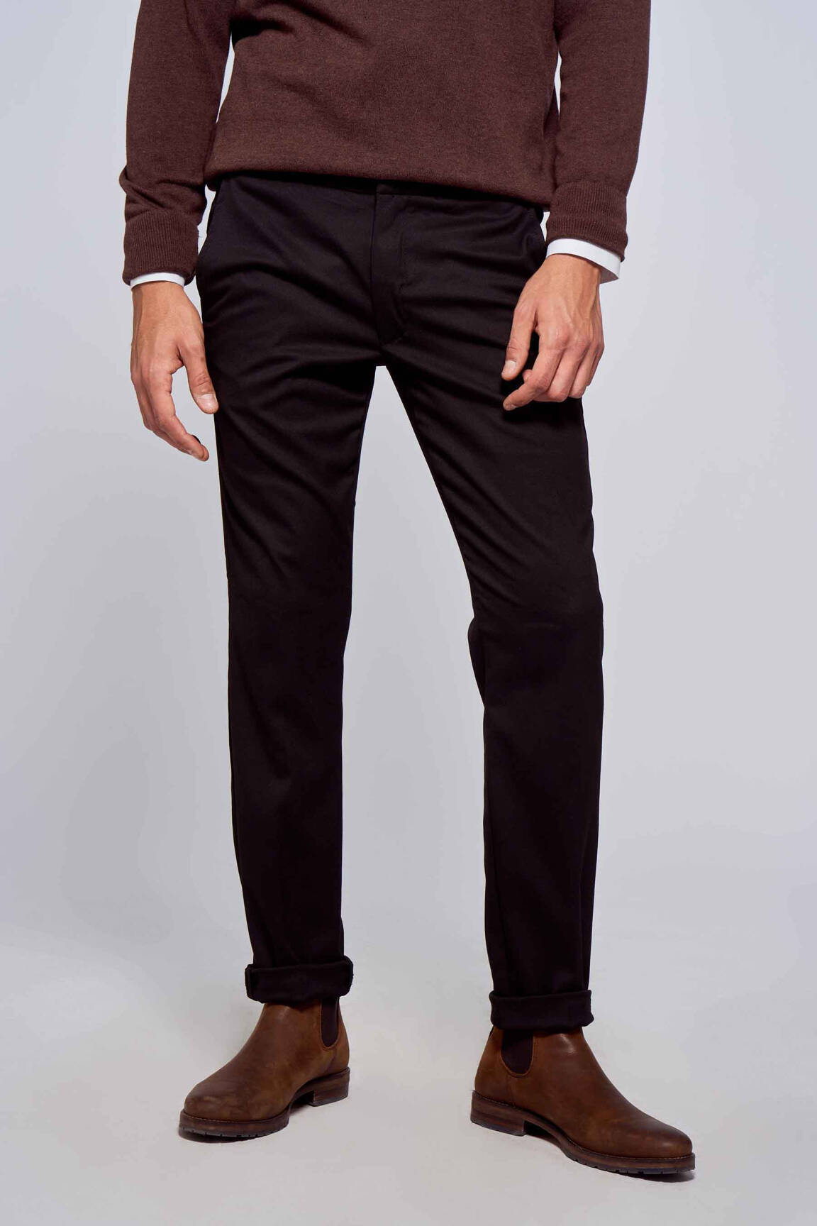 Chino kelnė juodas BRUCE & BUTLER  vyras