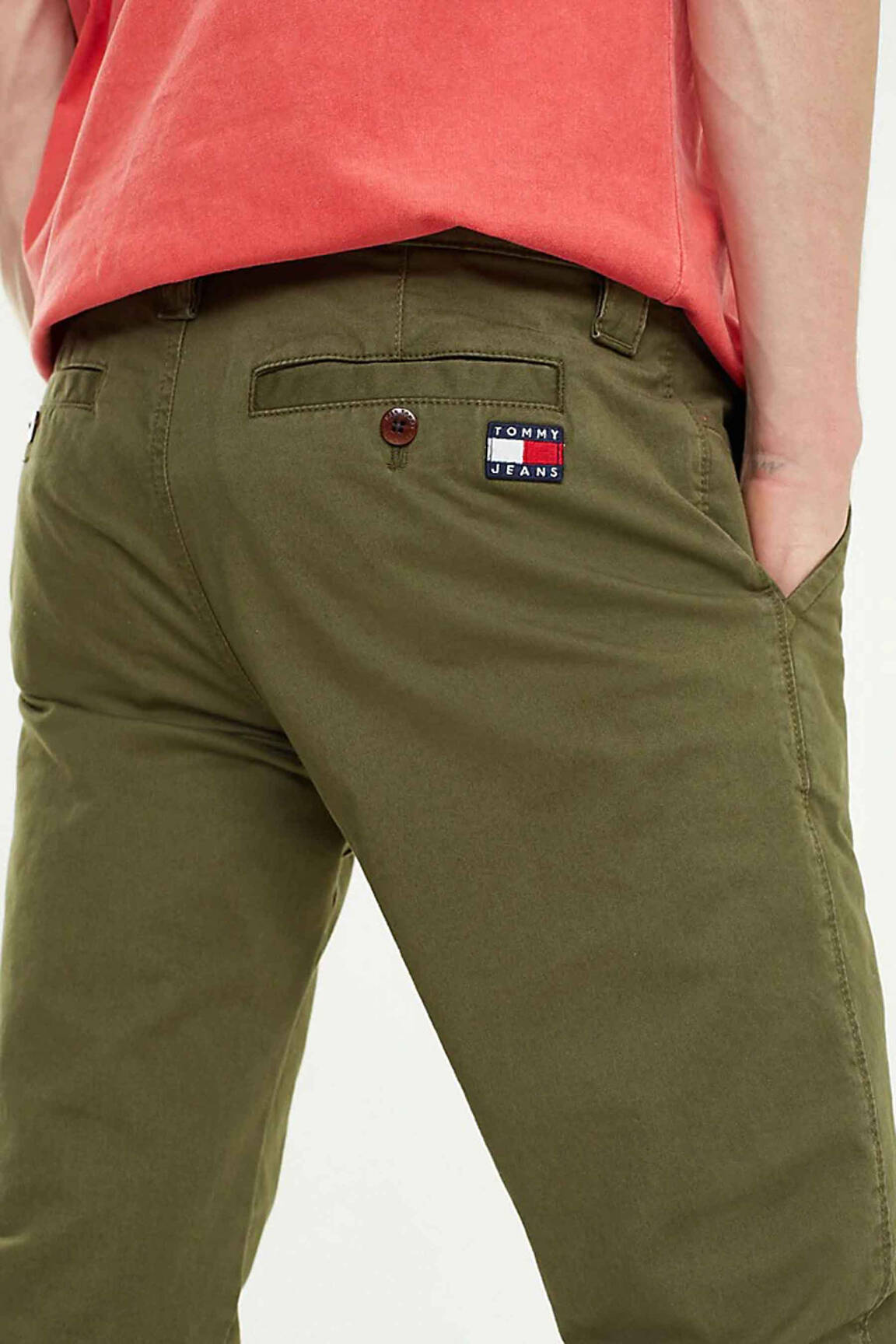 Chino kelnė žalias TOMMY HILFIGER vyras