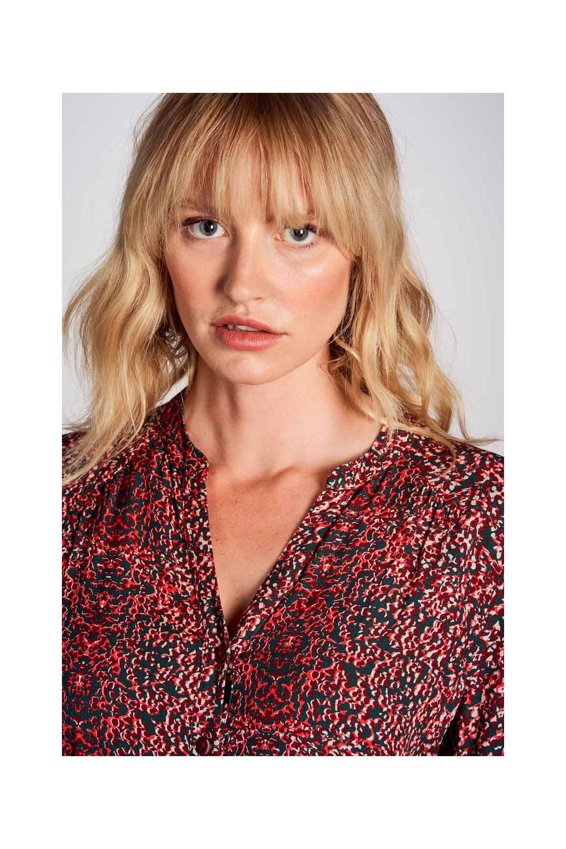 Ilga suknelė raudona DEUX. BY ELINE DE MUNCK moteris