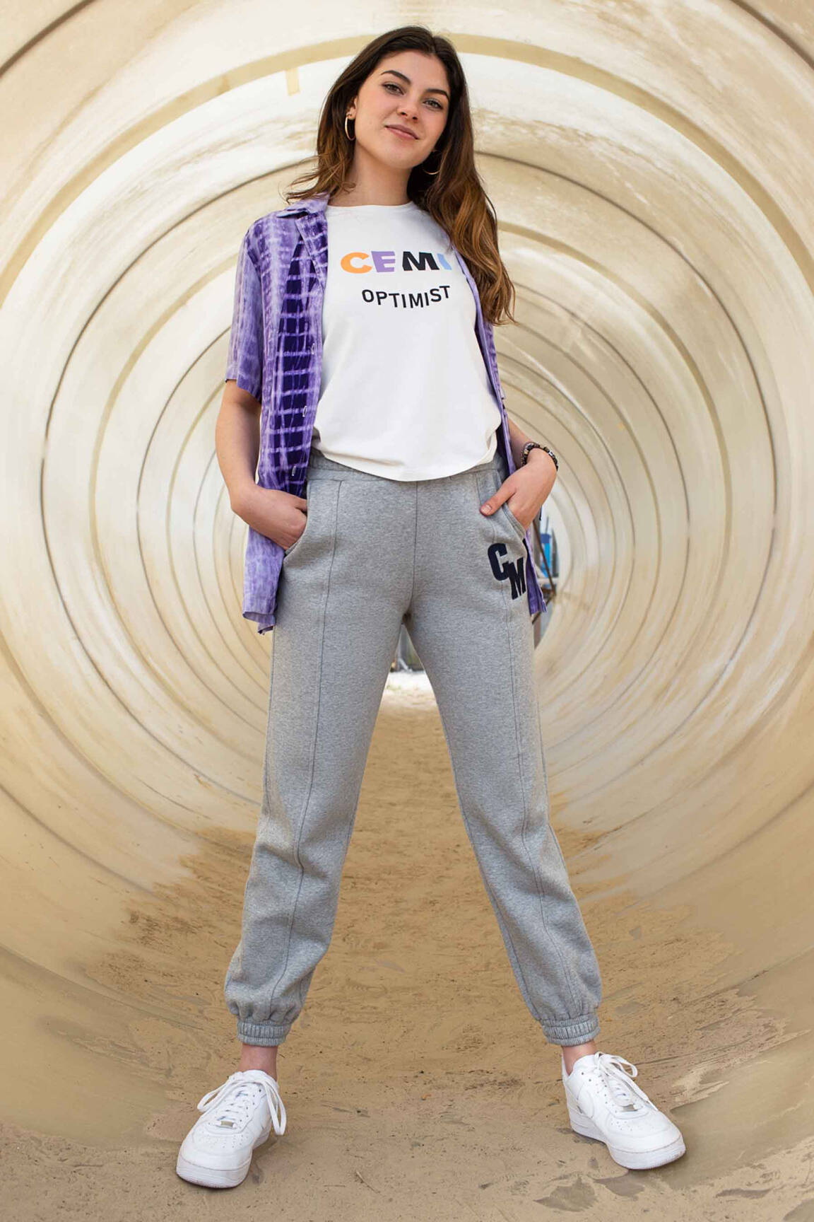 Joggins pilka CEMI moteris