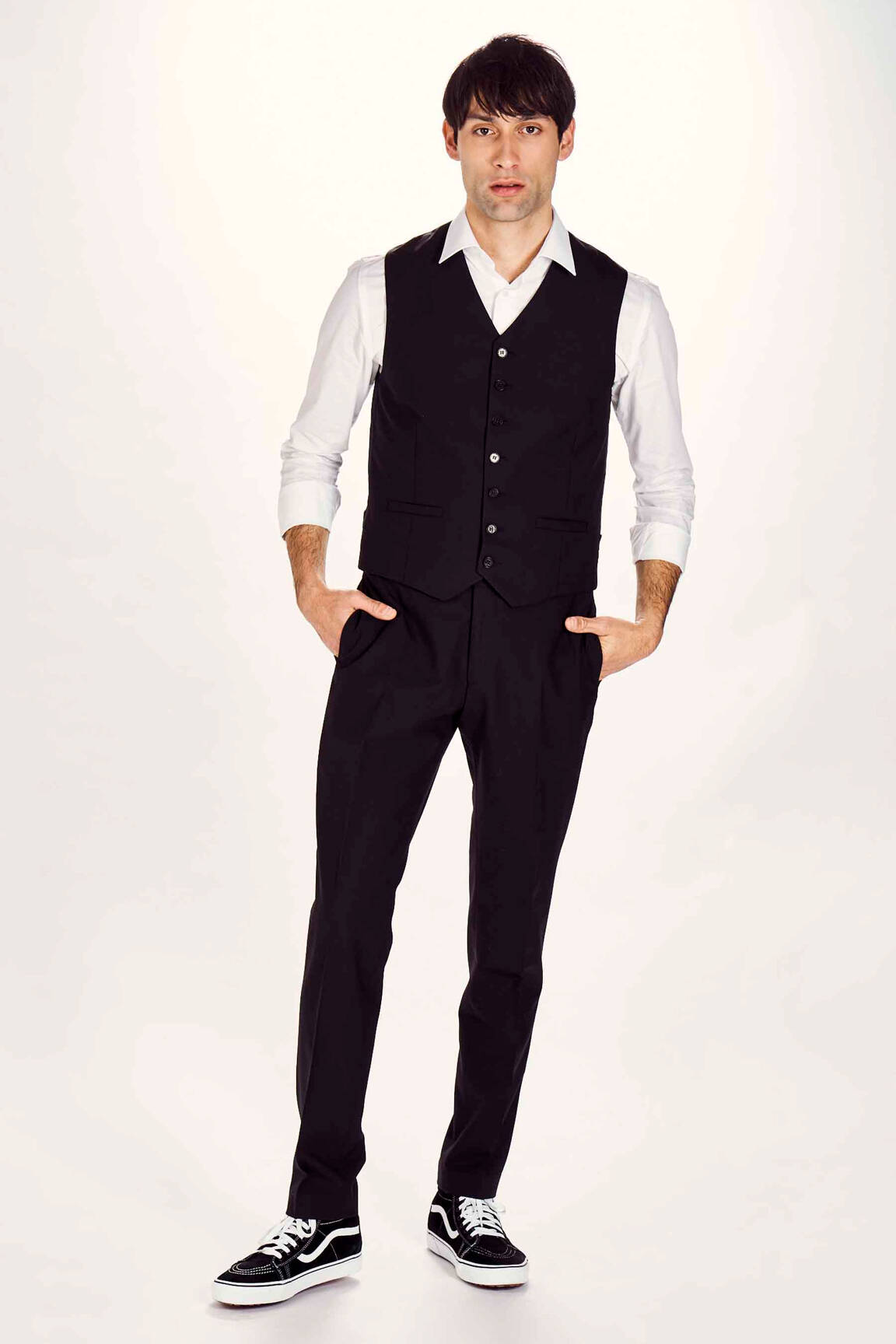 Chino kelnė juodas LE FABULEUX MARCEL DE BRUXELLES vyras