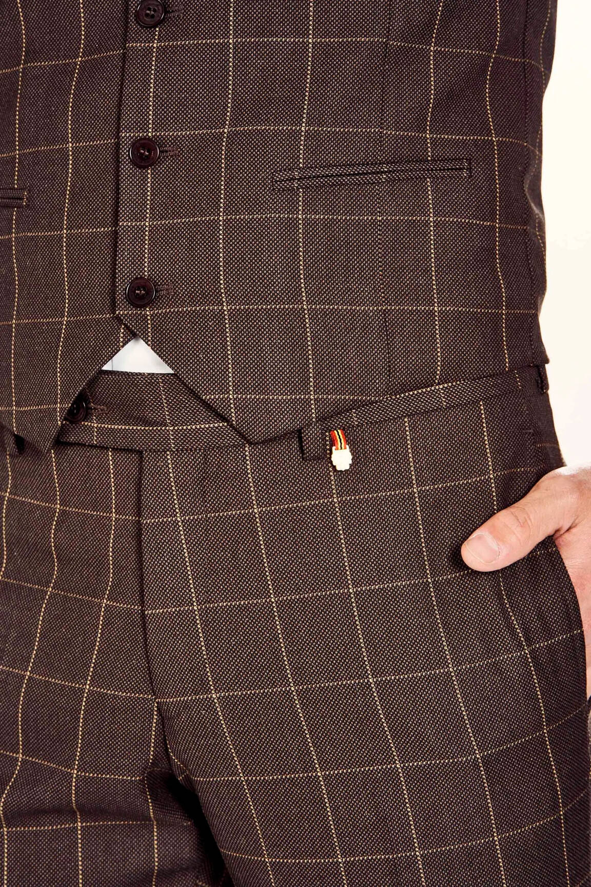 Chino kelnė rudas LE FABULEUX MARCEL DE BRUXELLES vyras
