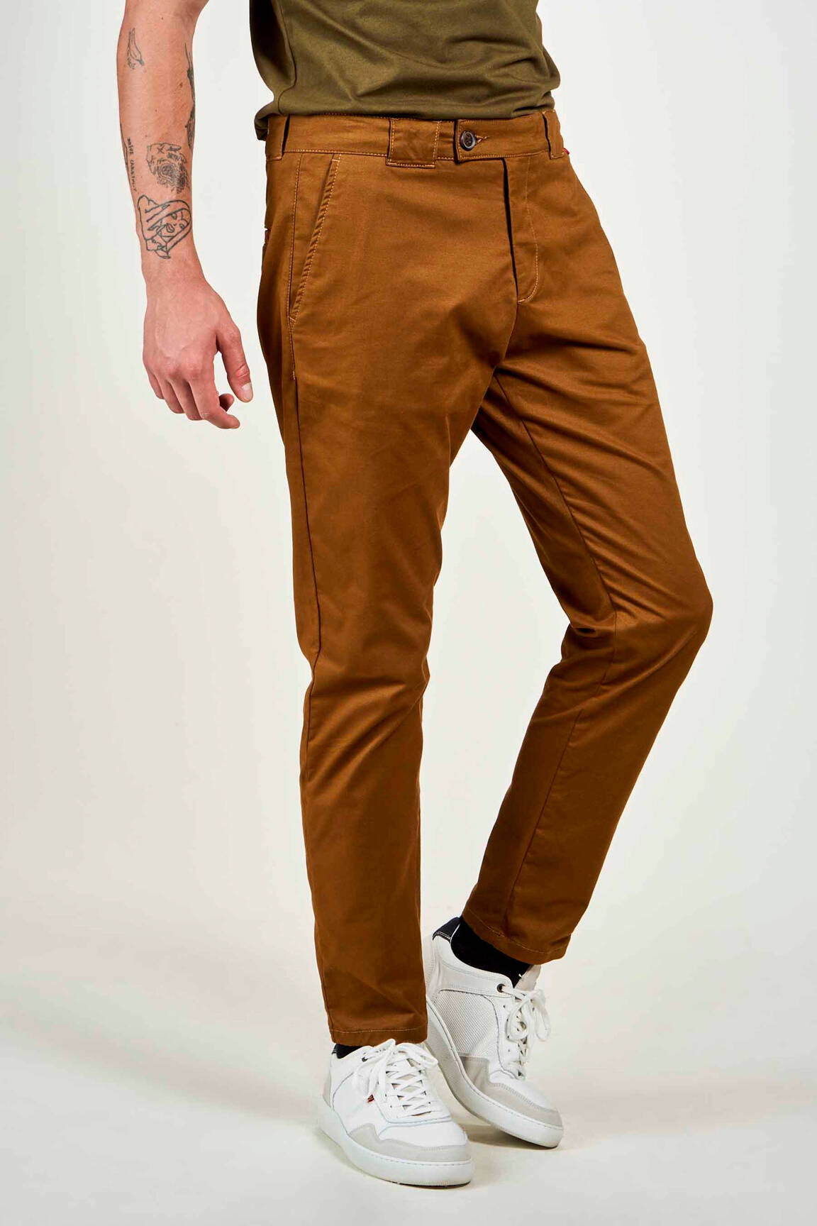 Chino kelnė rudas LE FABULEUX MARCEL DE BRUXELLES vyras