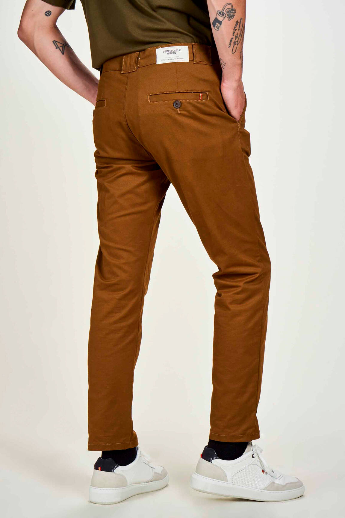 Chino kelnė rudas LE FABULEUX MARCEL DE BRUXELLES vyras