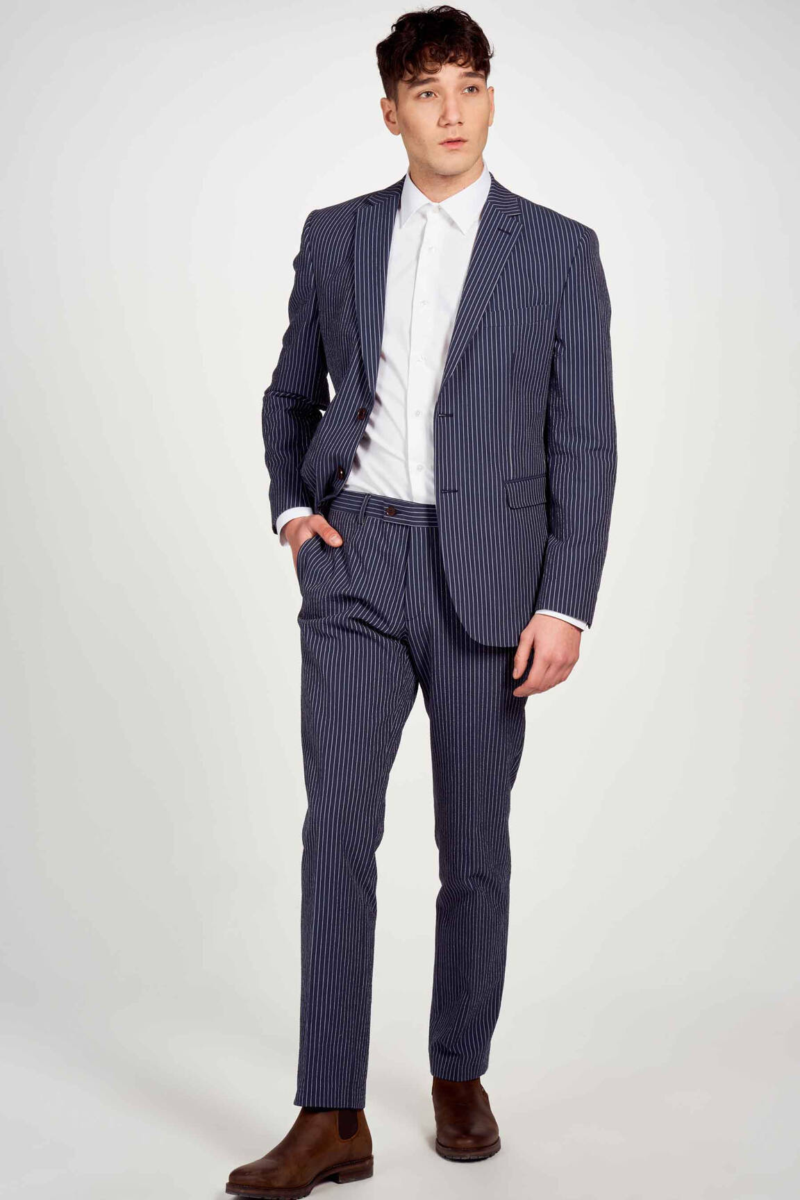 Chino kelnė mėlyna LE FABULEUX MARCEL DE BRUXELLES vyras