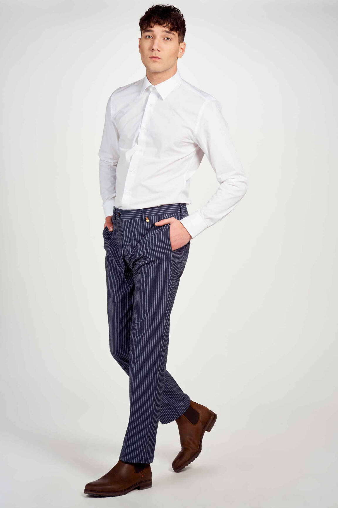 Chino kelnė mėlyna LE FABULEUX MARCEL DE BRUXELLES vyras