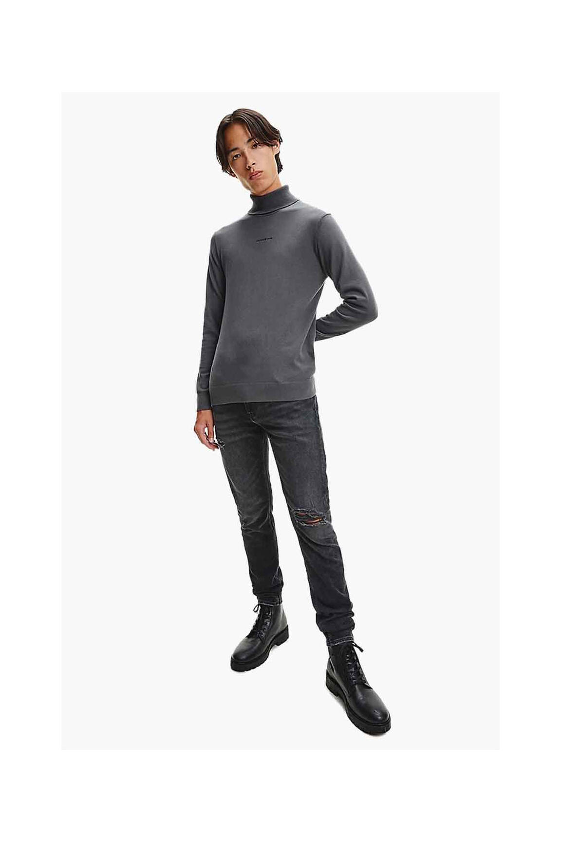 Megztinis su aukštu kaklu pilka CALVIN KLEIN vyras
