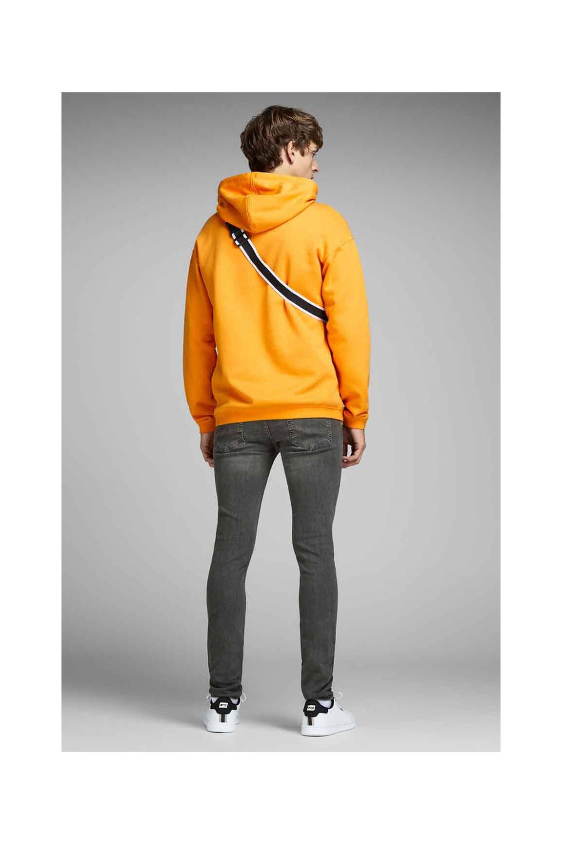 Lieknos džinsai pilka JACK & JONES vyras