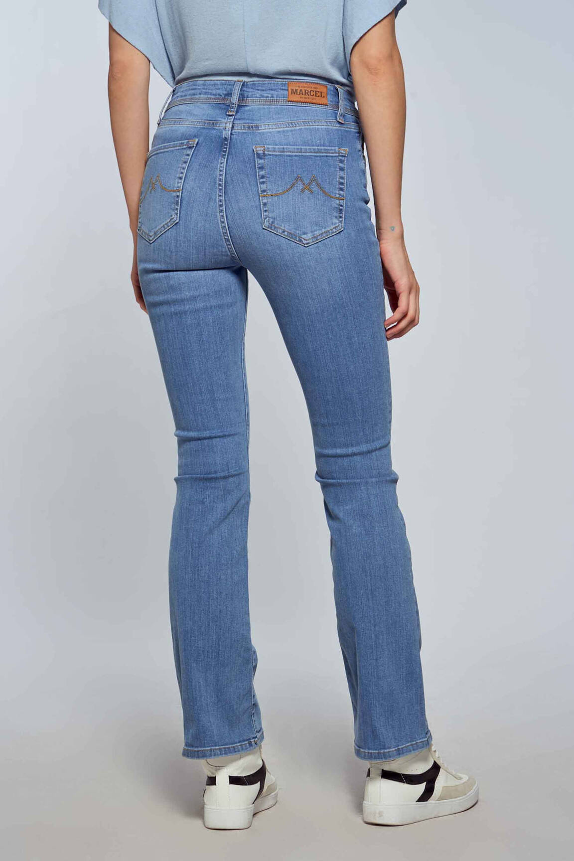 Bootcut džinsai mėlyna LE FABULEUX MARCEL DE BRUXELLES moteris