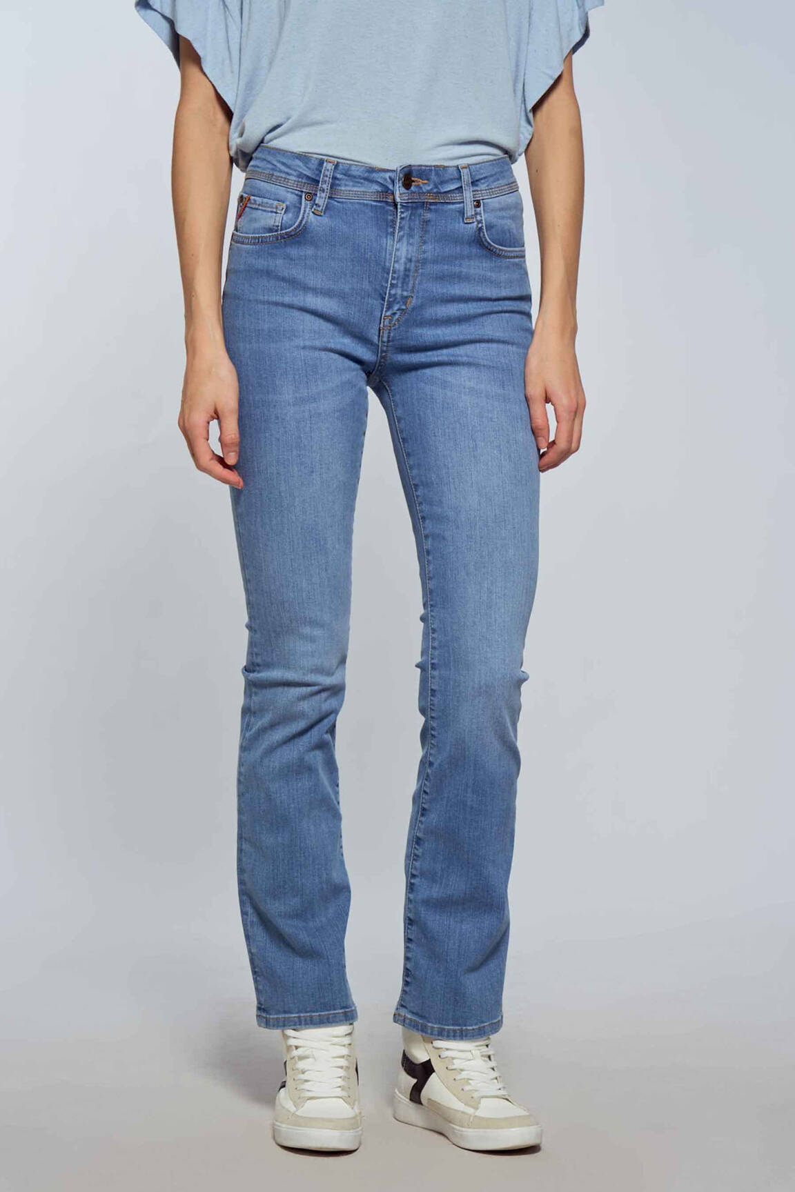 Bootcut džinsai mėlyna LE FABULEUX MARCEL DE BRUXELLES moteris