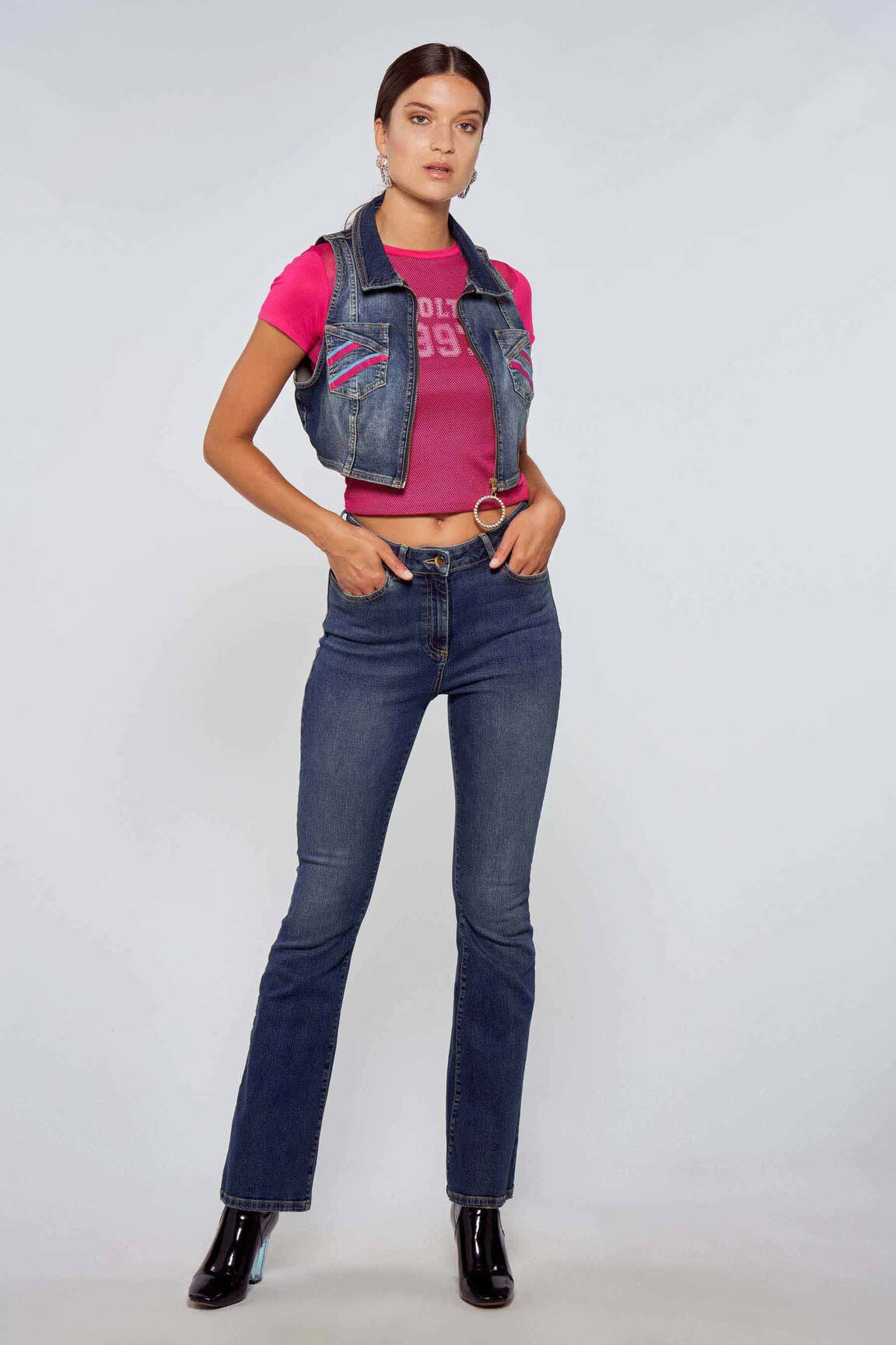 Bootcut džinsai mėlyna OGL moteris