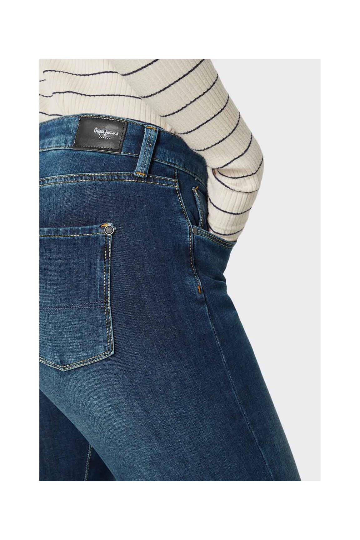 Lieknos džinsai mėlyna PEPE JEANS moteris