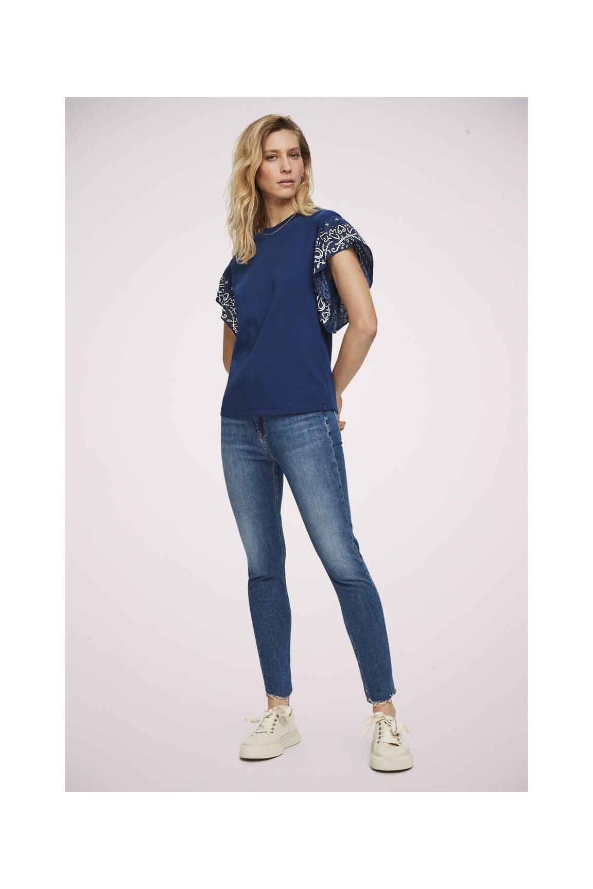 Tiesios kirpimo džinsai mėlyna SCOTCH & SODA moteris