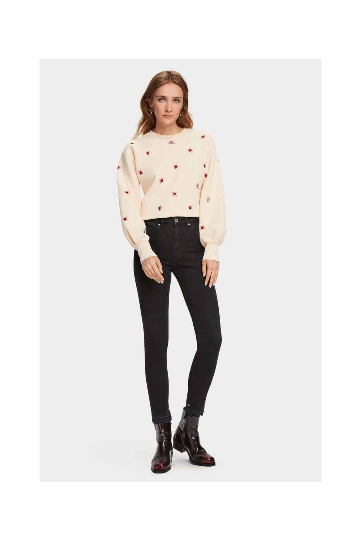 Lieknos džinsai juodas SCOTCH & SODA moteris