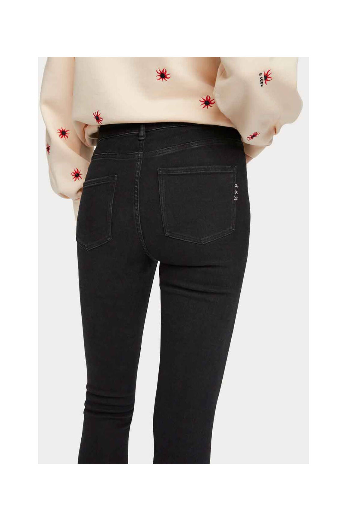 Lieknos džinsai juodas SCOTCH & SODA moteris