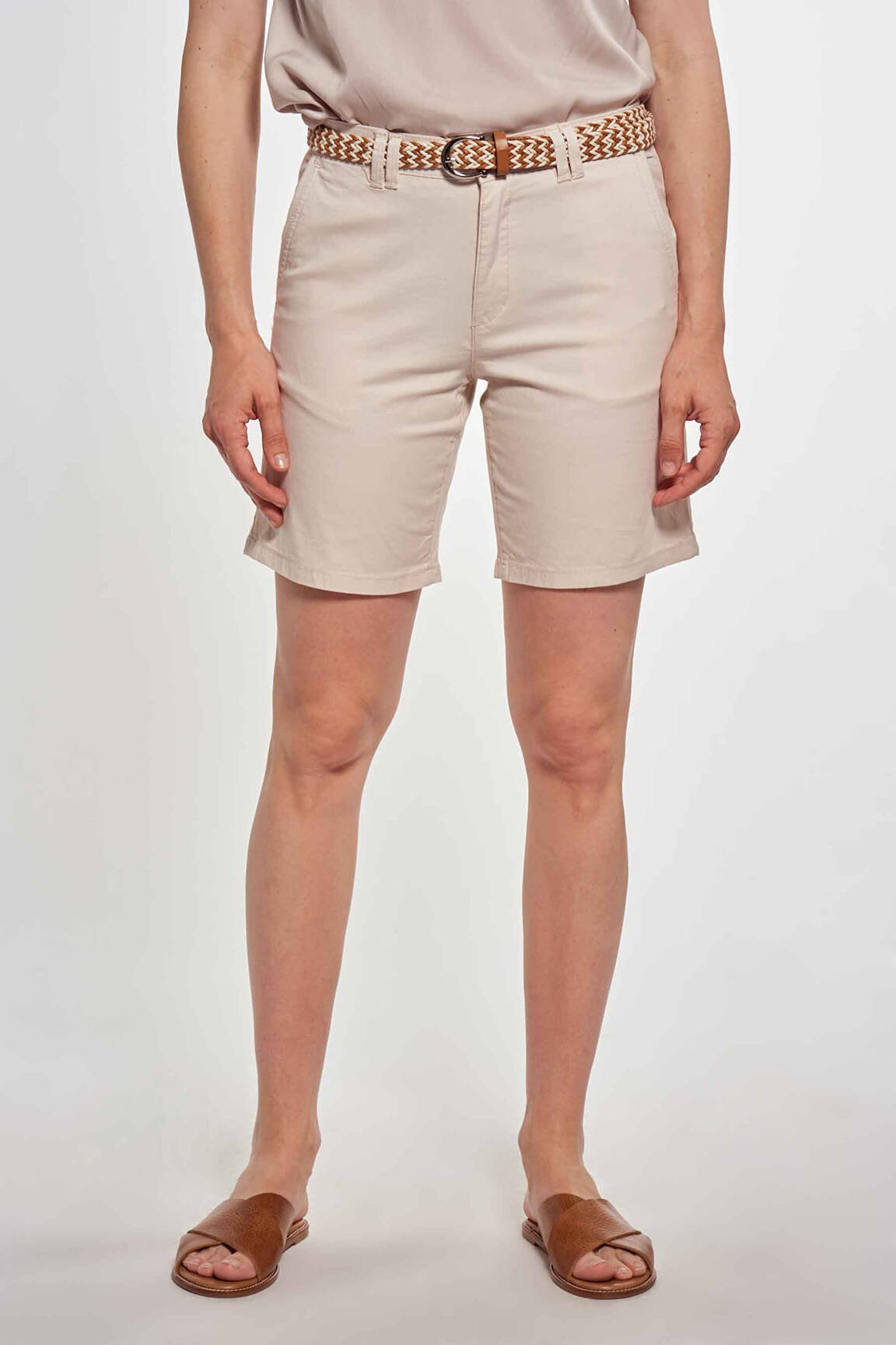 Bermudas rudas ZABAIONE moteris