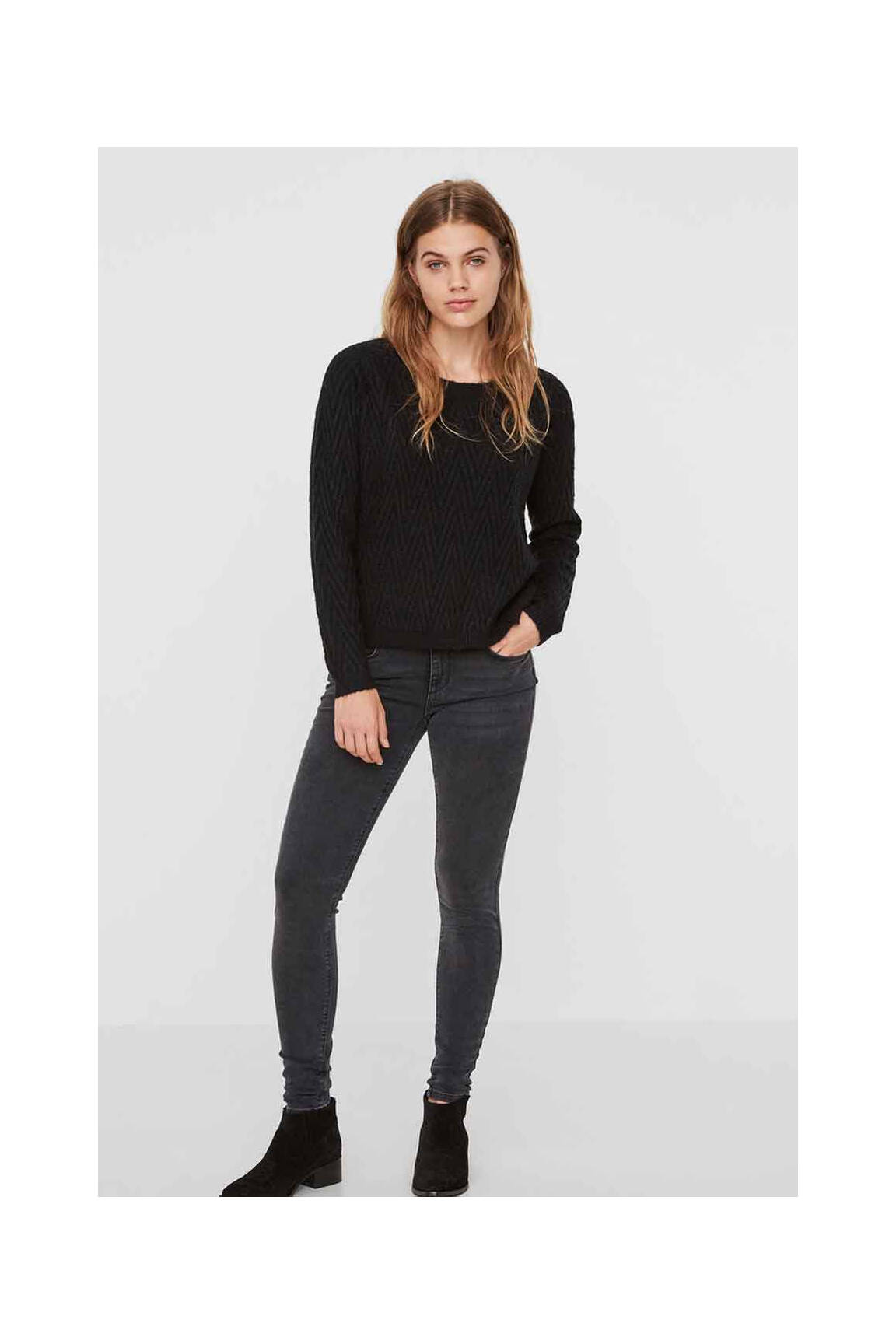 Lieknos džinsai juodas VERO MODA moteris