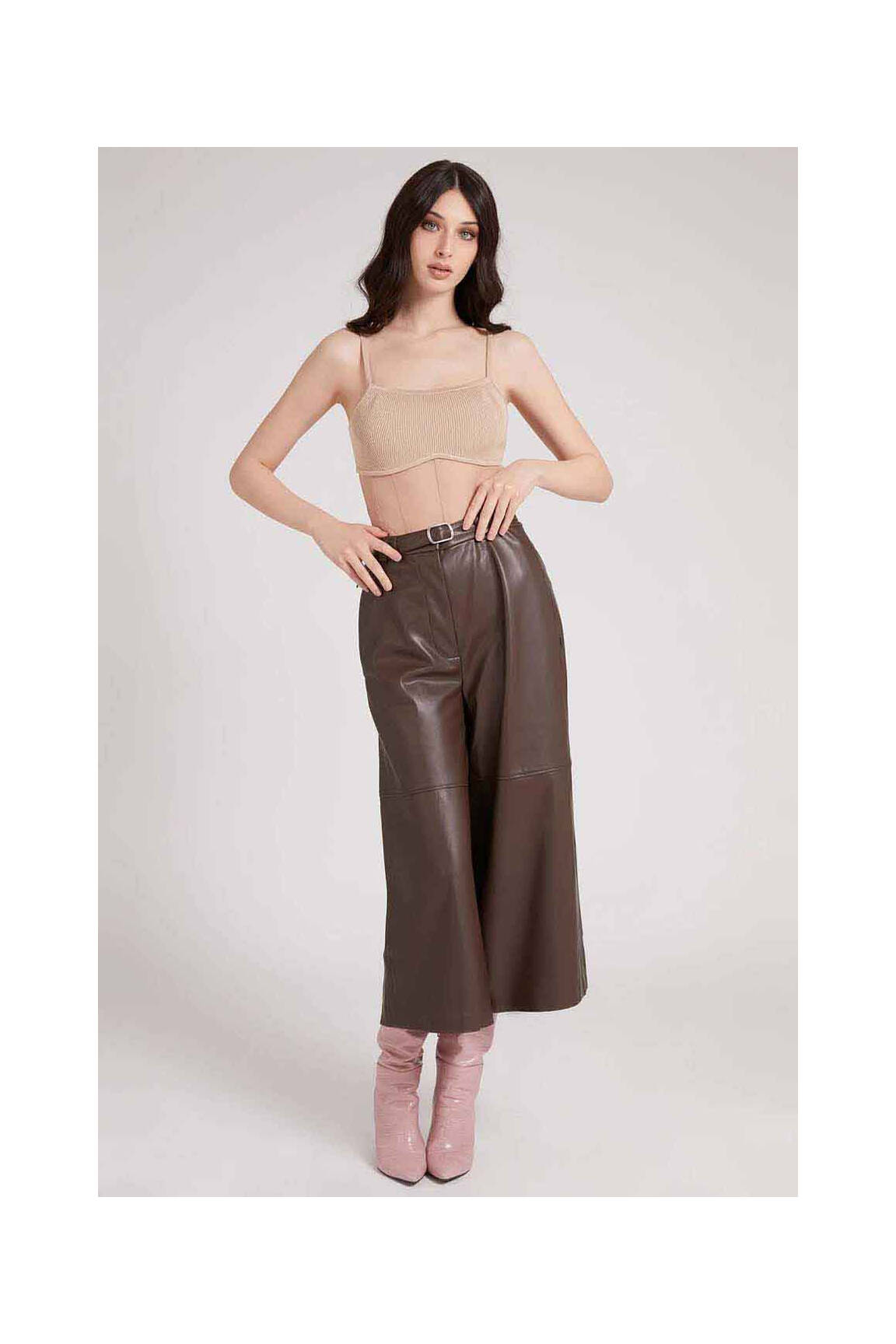 7/8 kelnės rudas GUESS moteris