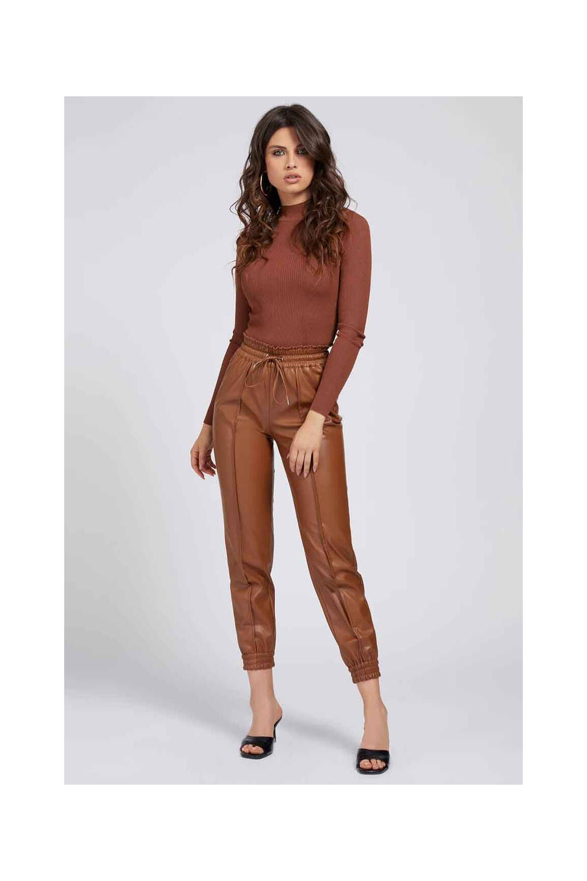 7/8 kelnės rudas GUESS moteris