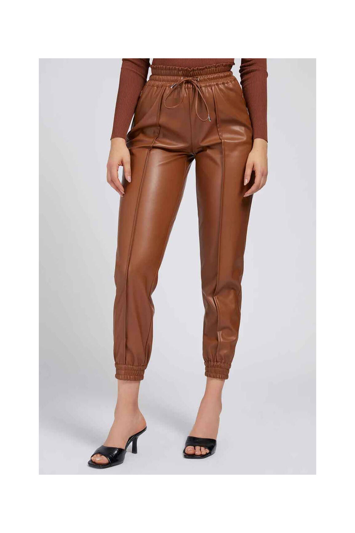 7/8 kelnės rudas GUESS moteris