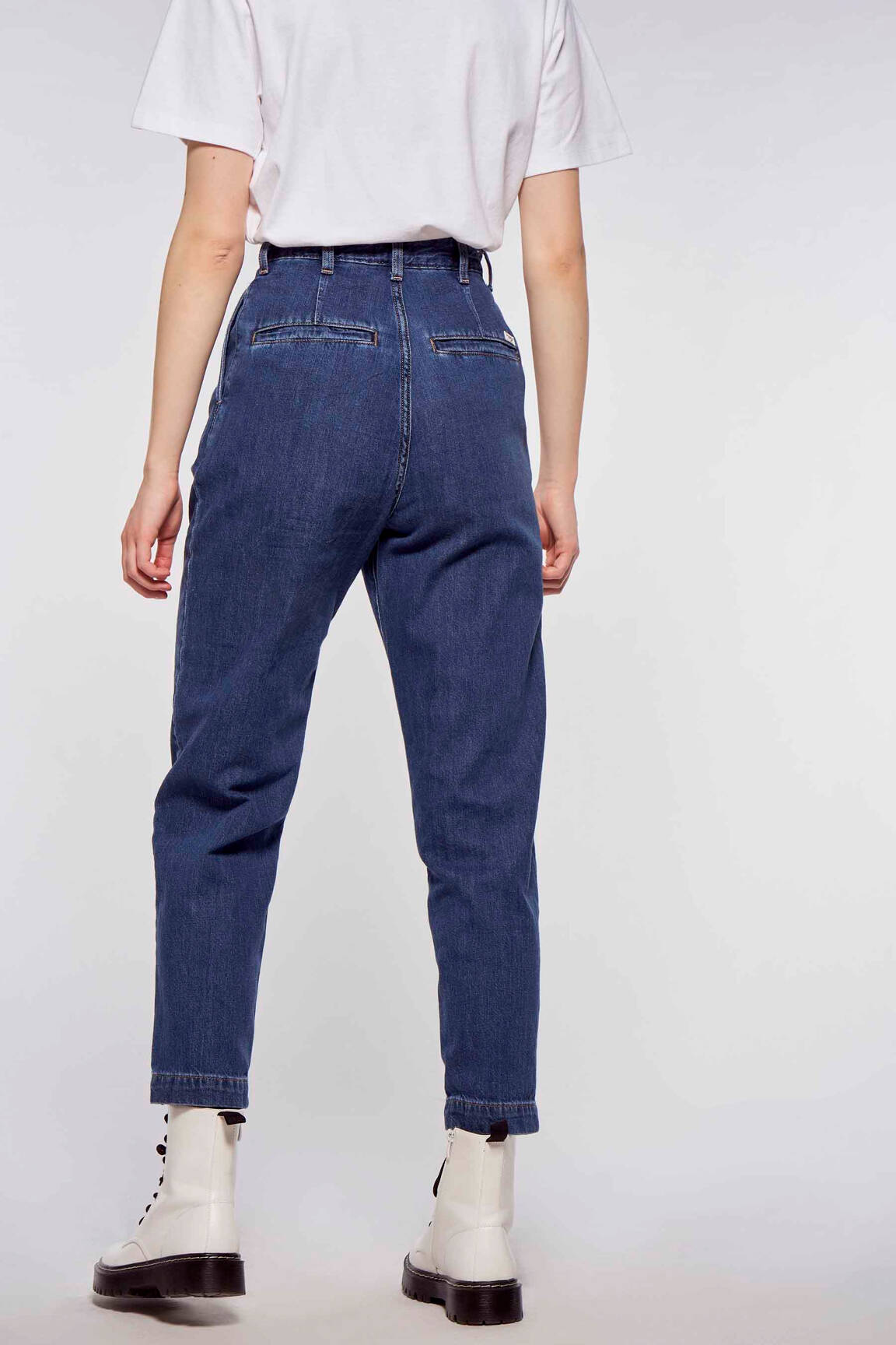 Mama džinsai mėlyna WRANGLER moteris