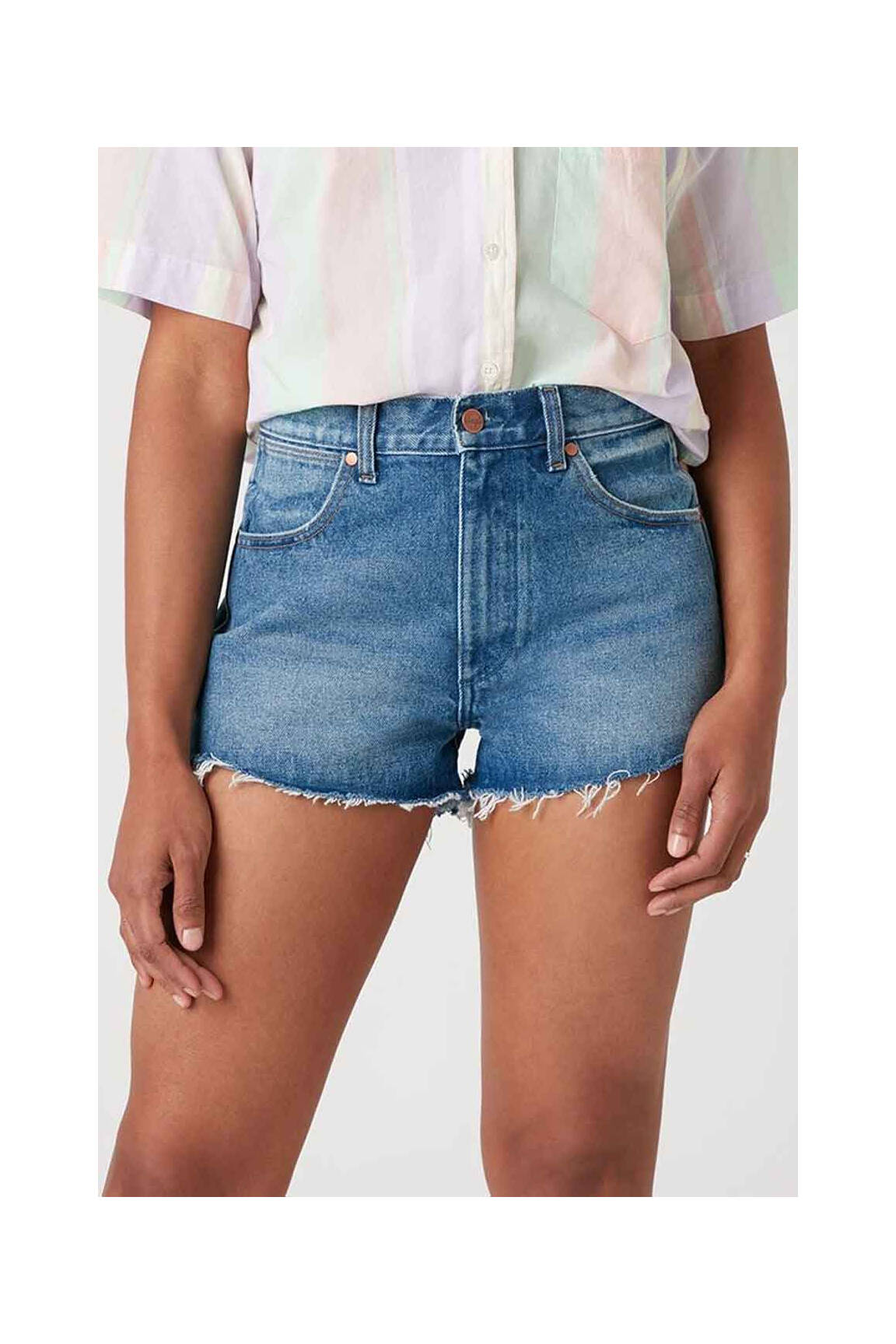 Šortas mėlyna WRANGLER moteris