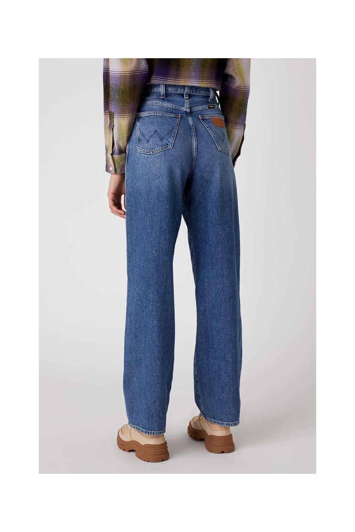 Tiesios kirpimo džinsai mėlyna WRANGLER moteris