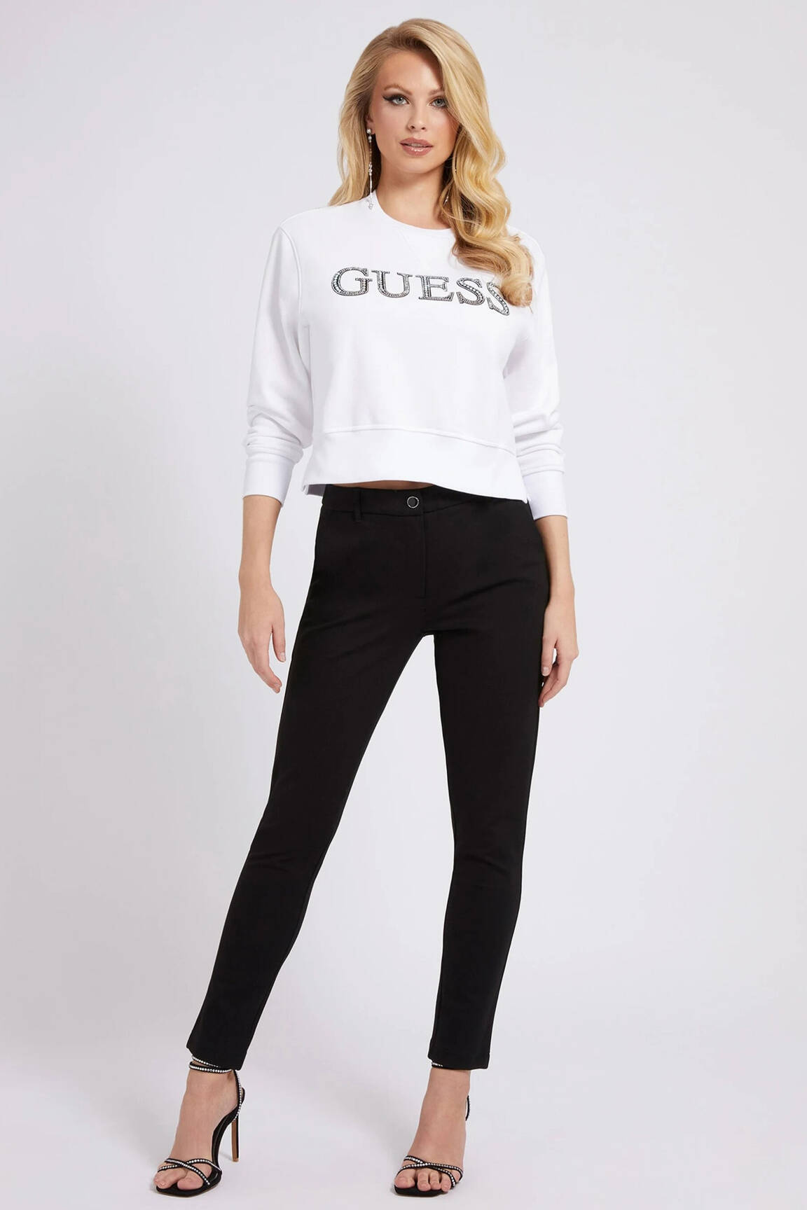 Chino kelnė juodas GUESS moteris