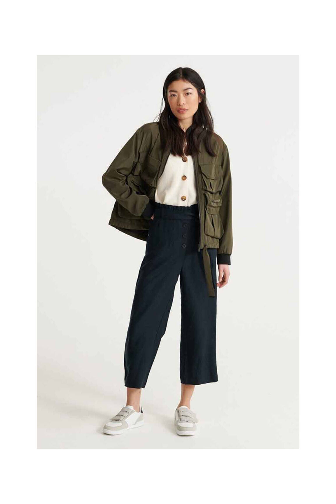 7/8 kelnės mėlyna SUPERDRY moteris