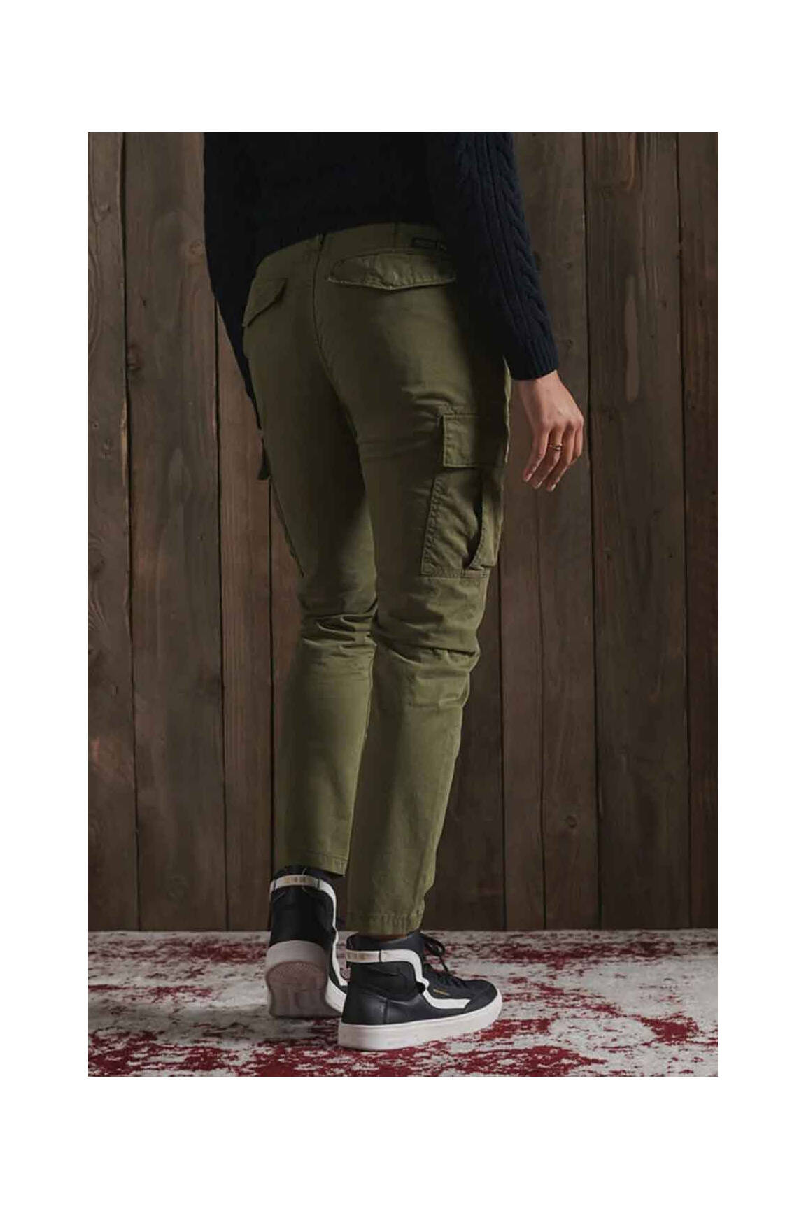 Kargo kelnė žalias SUPERDRY moteris