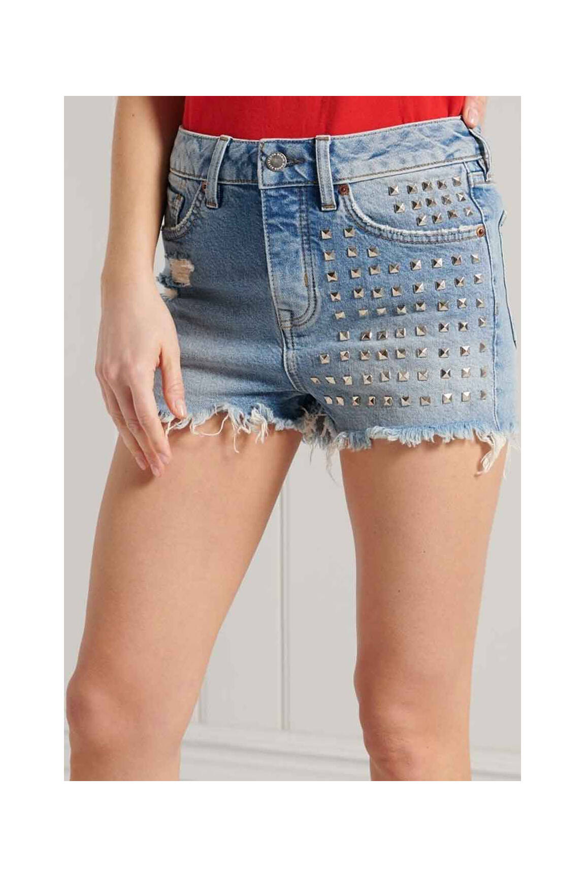 Šortas baltas SUPERDRY moteris